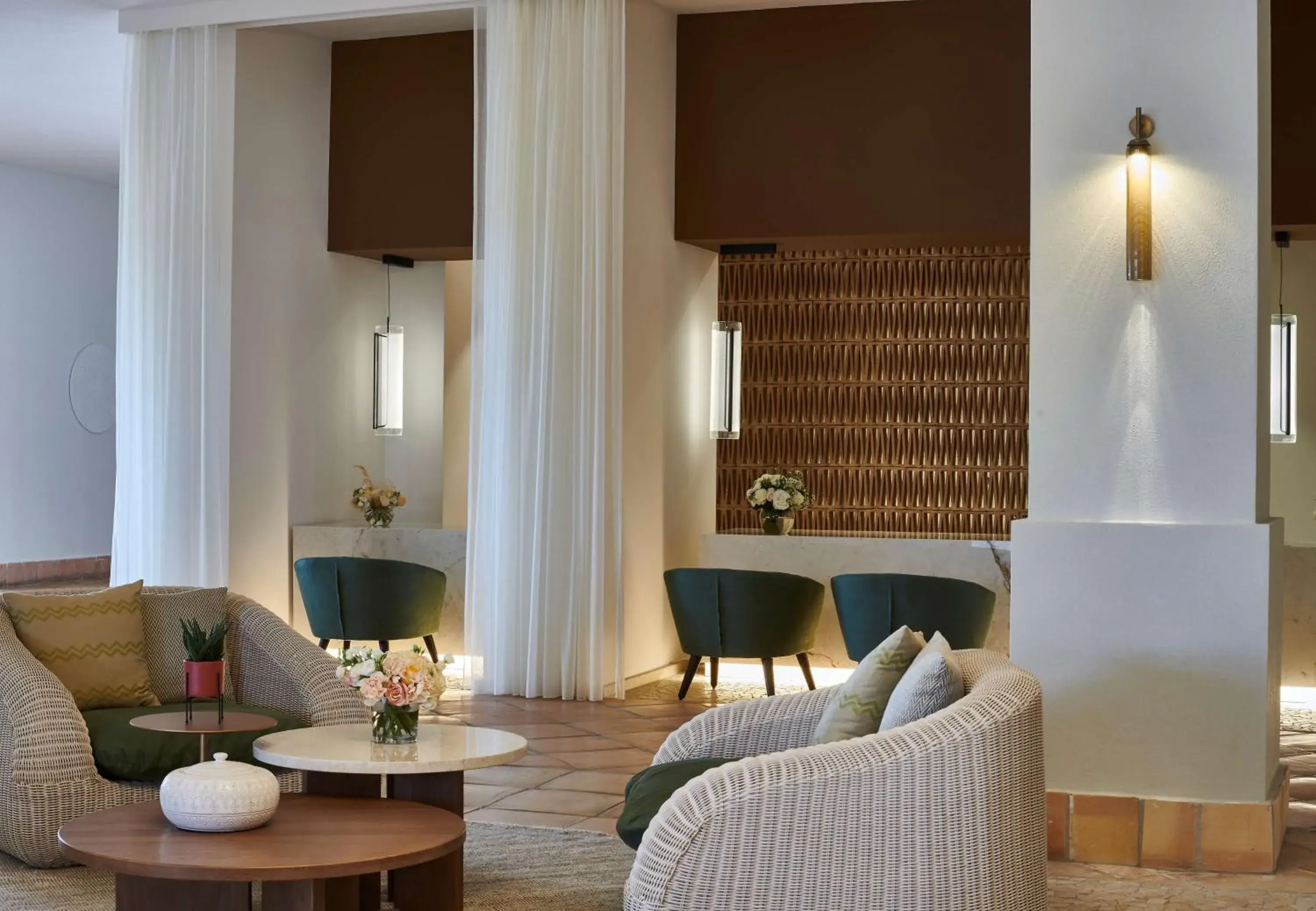 Lobby or reception in Conrad Chia Laguna Sardinia Lobby or reception in Conrad Chia Laguna Sardinia