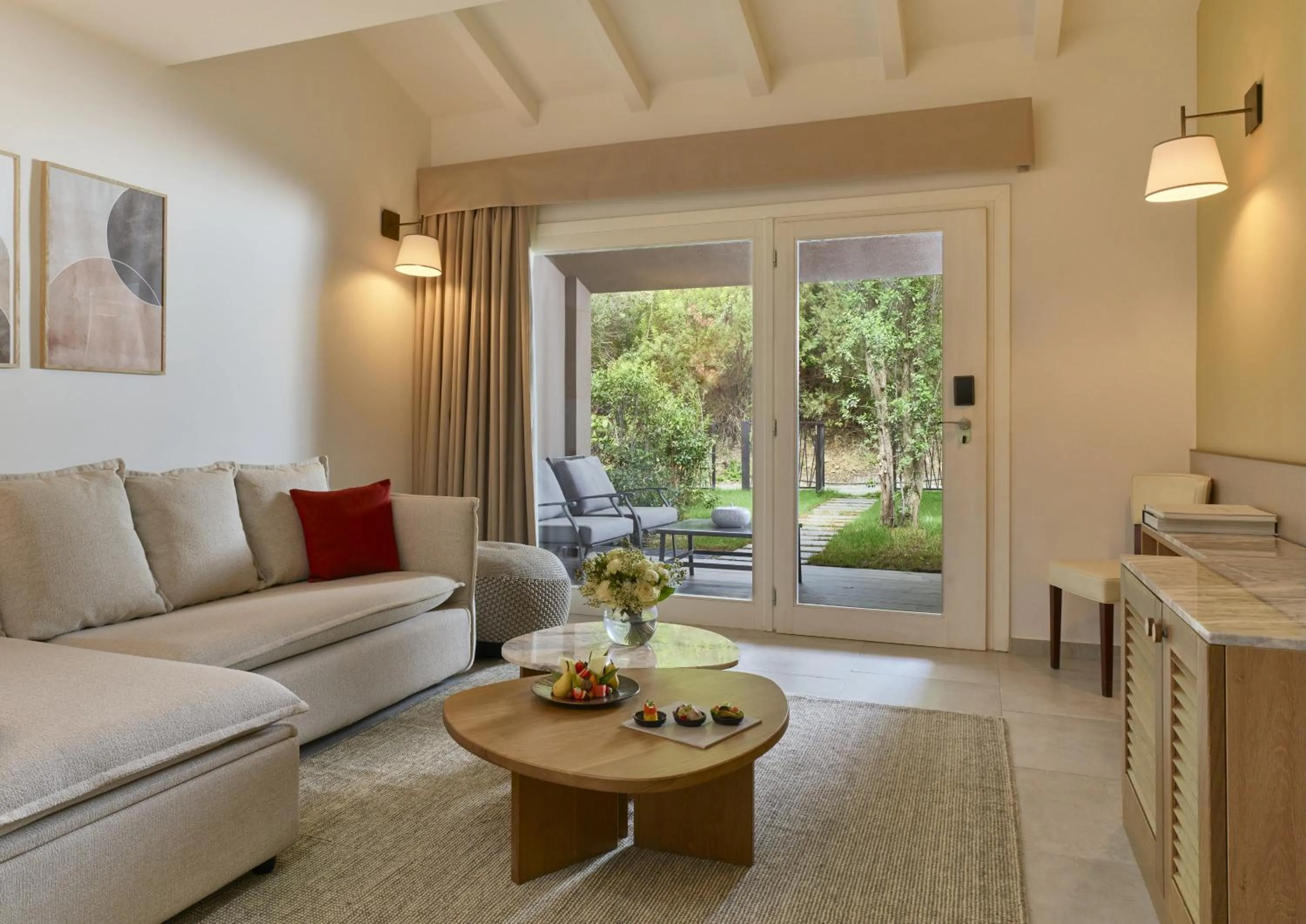 Living room in Conrad Chia Laguna Sardinia