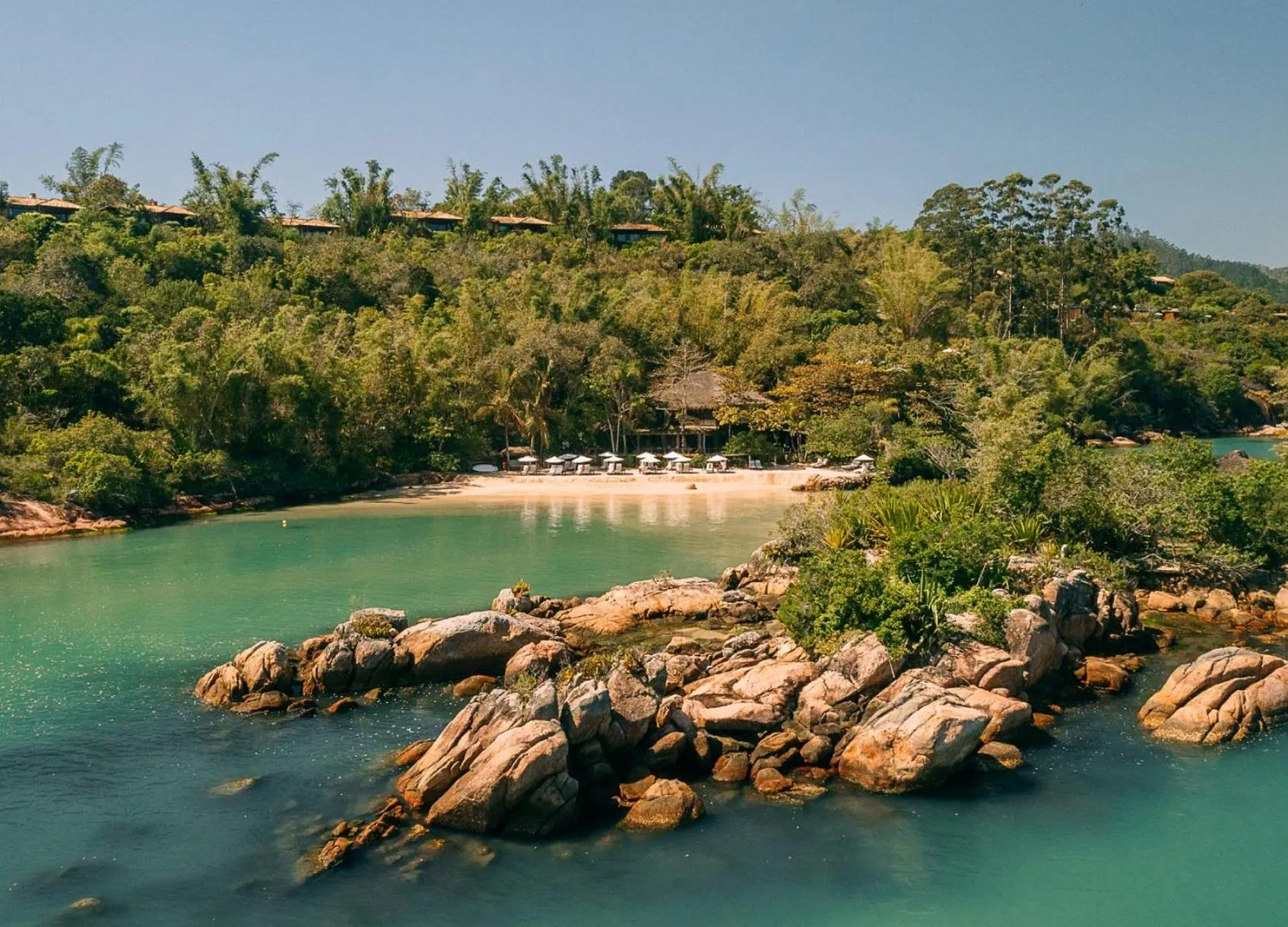 Bird's eye view in Ponta dos Ganchos