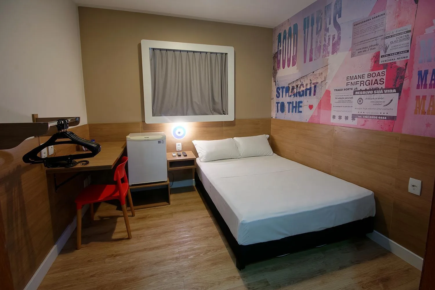 Photo of the whole room, Bed in Golden Tower Express Araraquara by Fênix Hotéis