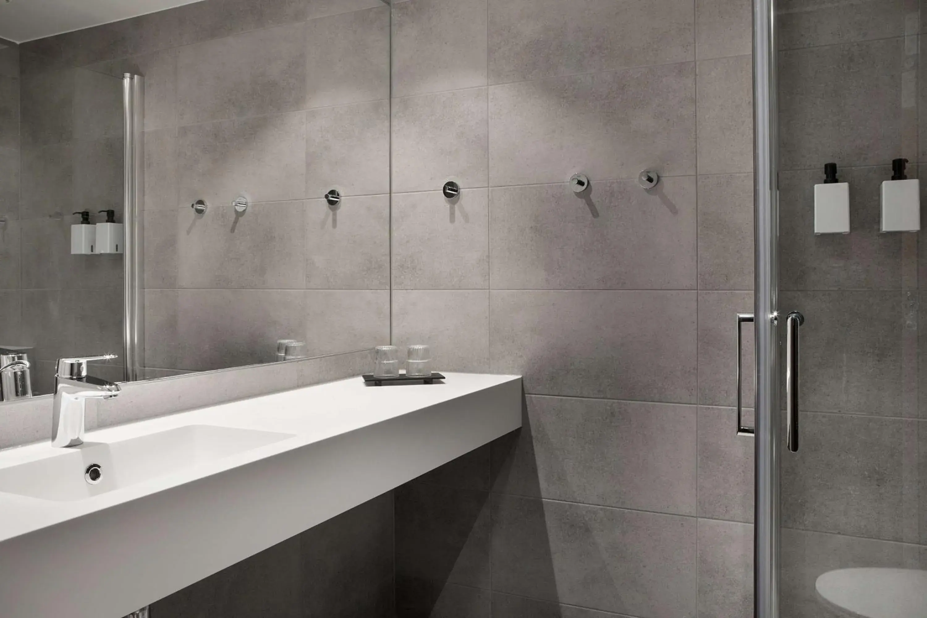 Bathroom in Scandic Hell Bathroom in Scandic Hell