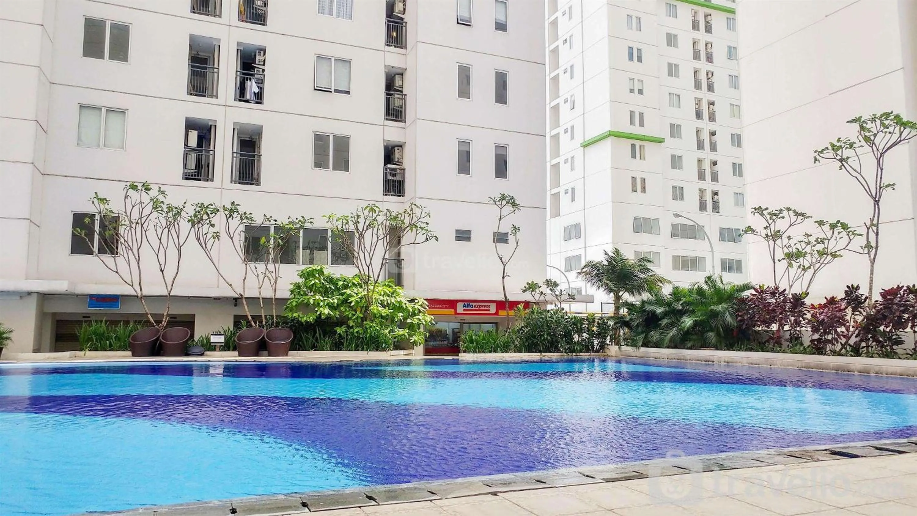 Connect to Pool 2BR Apartment at Bassura City By Travelio