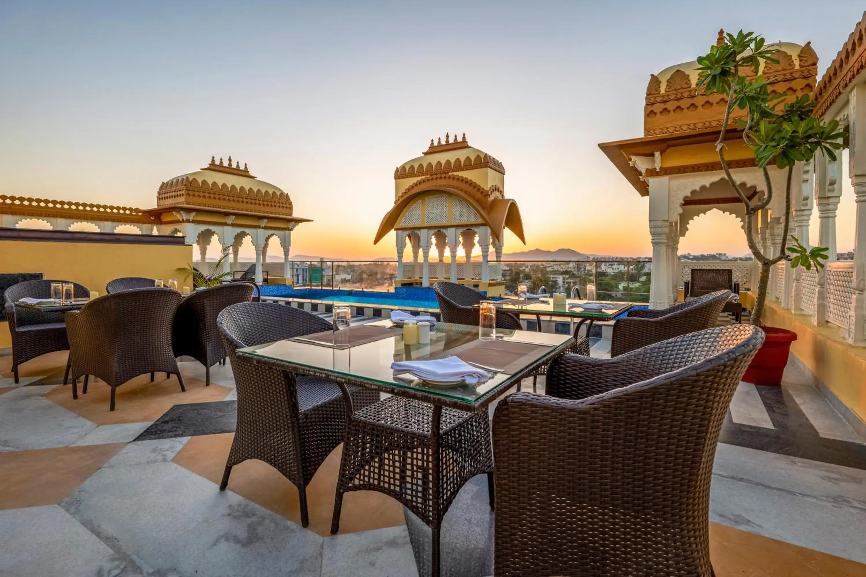 Swimming pool in Sterling Balicha Udaipur Swimming pool in Sterling Balicha Udaipur