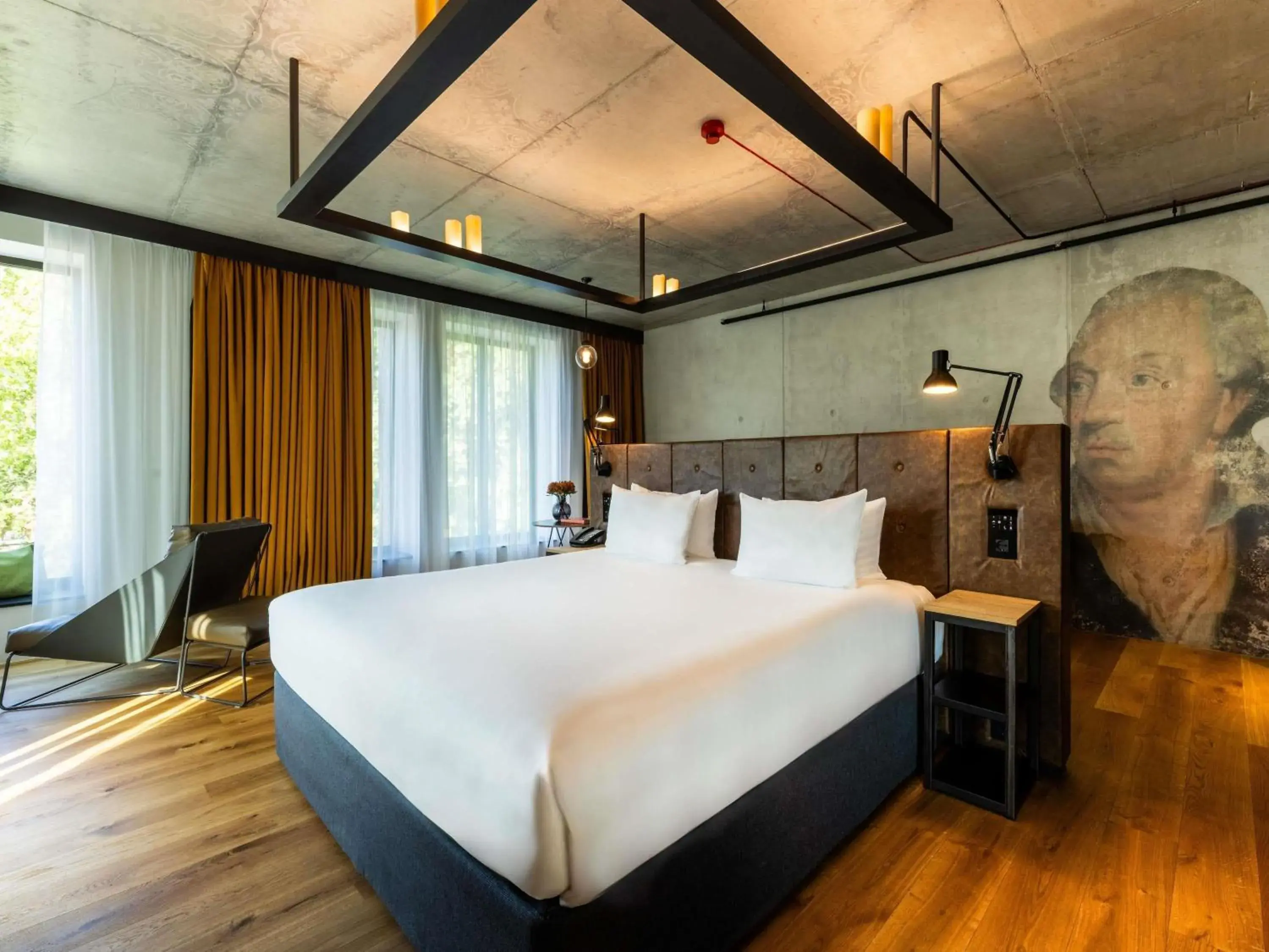 Bedroom, Bed in The Bridge Wroclaw - MGallery Bedroom, Bed in The Bridge Wroclaw - MGallery