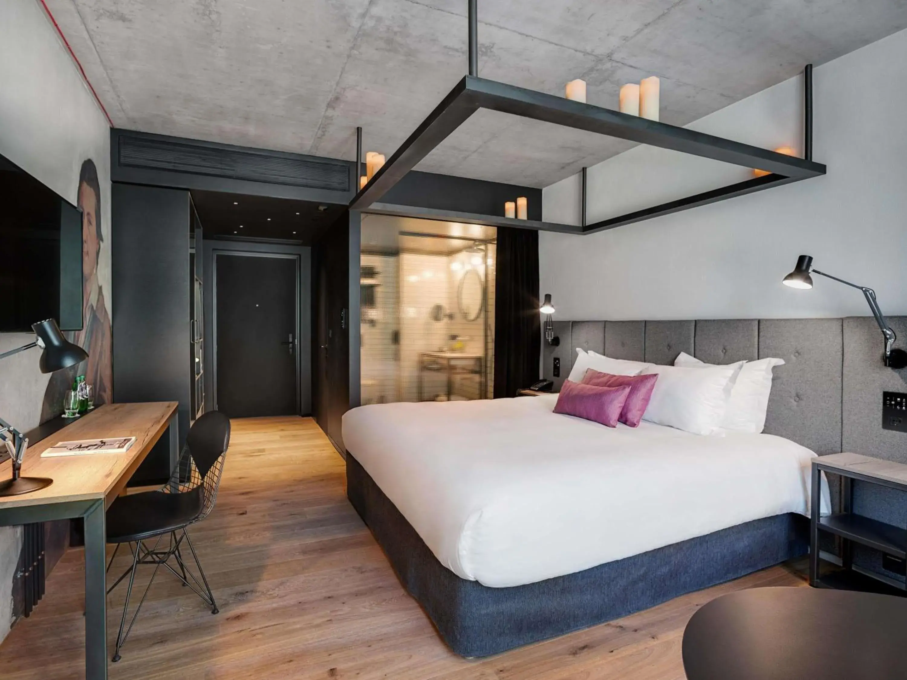 Bedroom, Bed in The Bridge Wroclaw - MGallery Bedroom, Bed in The Bridge Wroclaw - MGallery