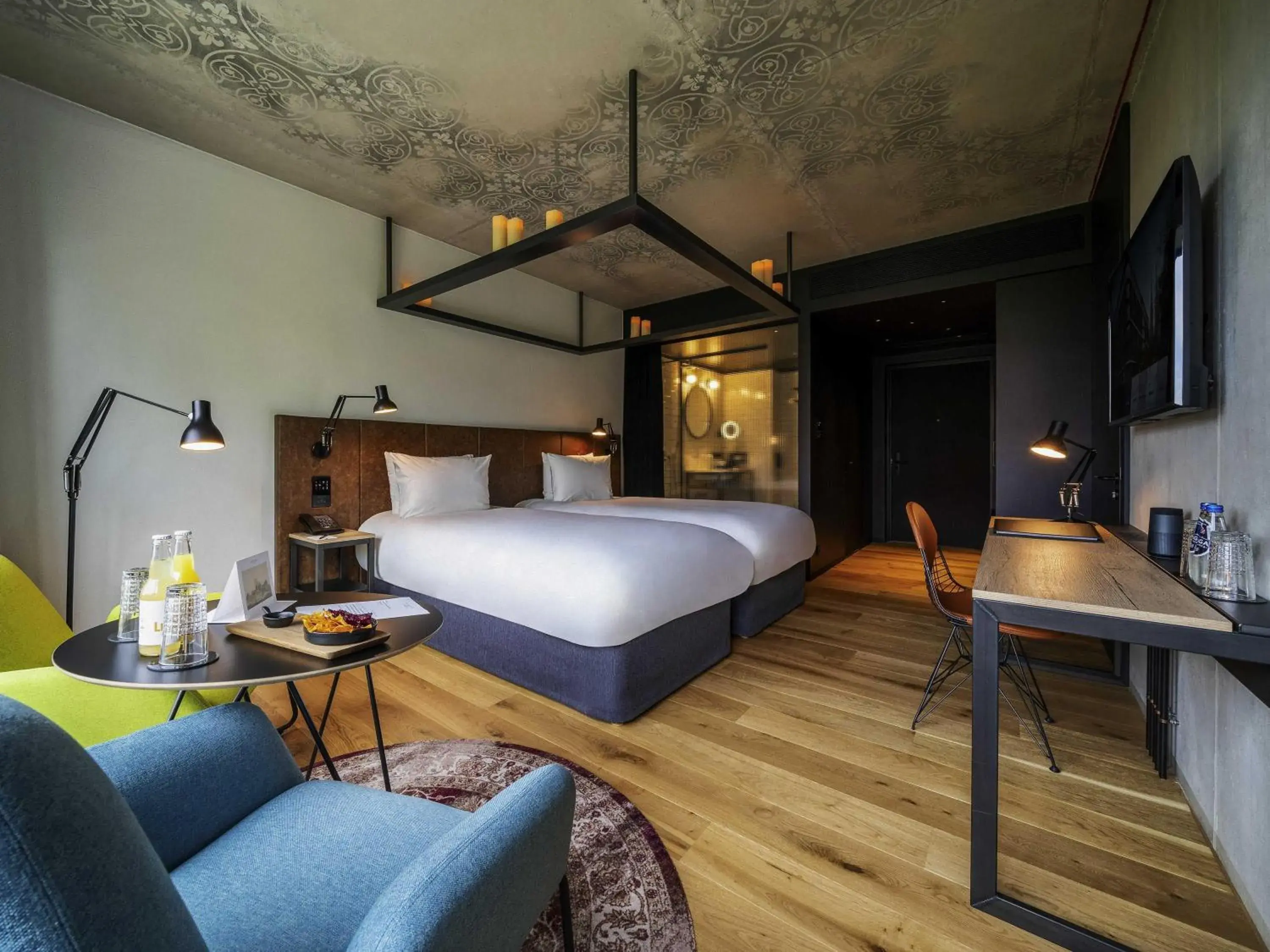 Bedroom, Bed in The Bridge Wroclaw - MGallery Bedroom, Bed in The Bridge Wroclaw - MGallery