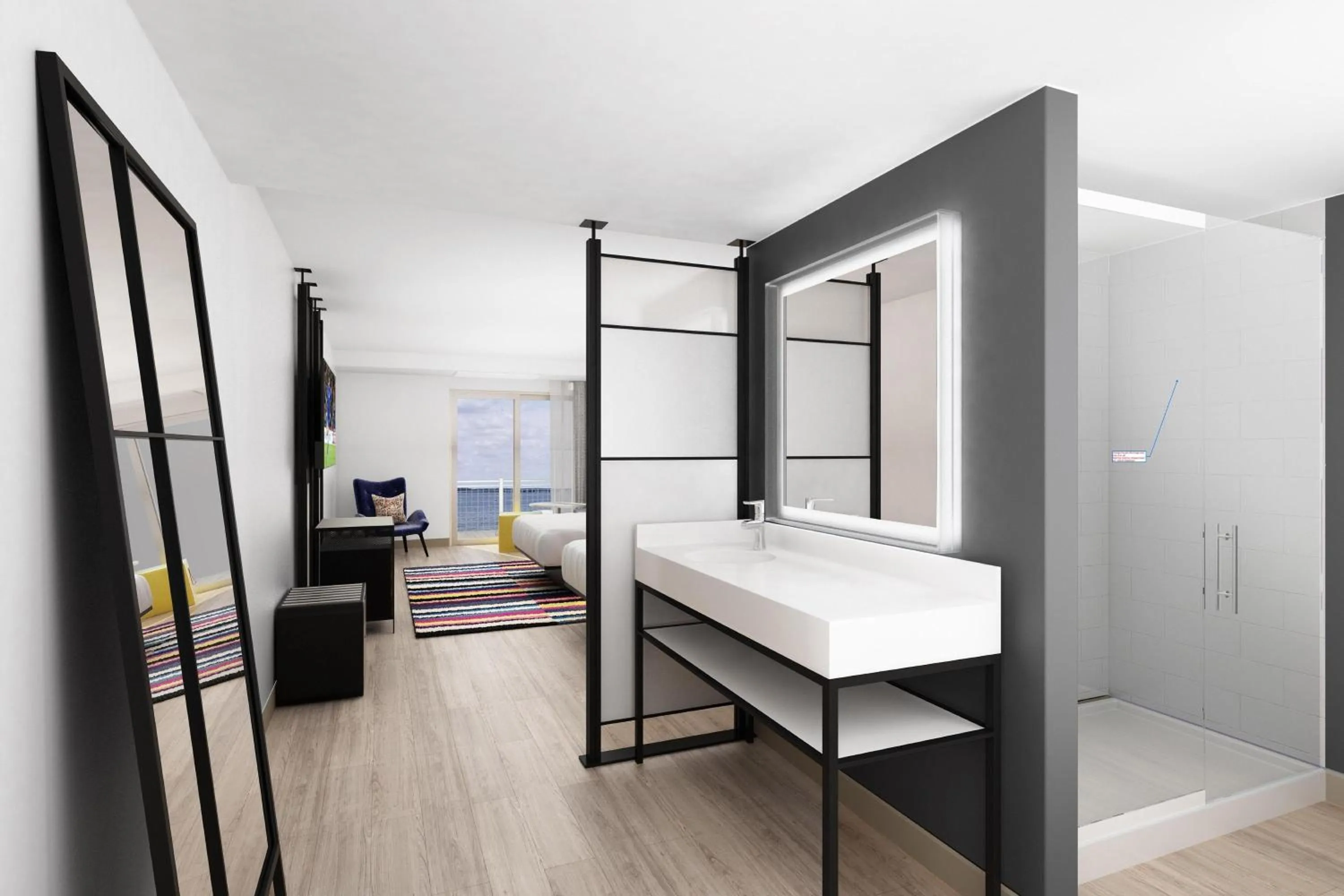 Photo of the whole room, Bed in Aloft Ocean City