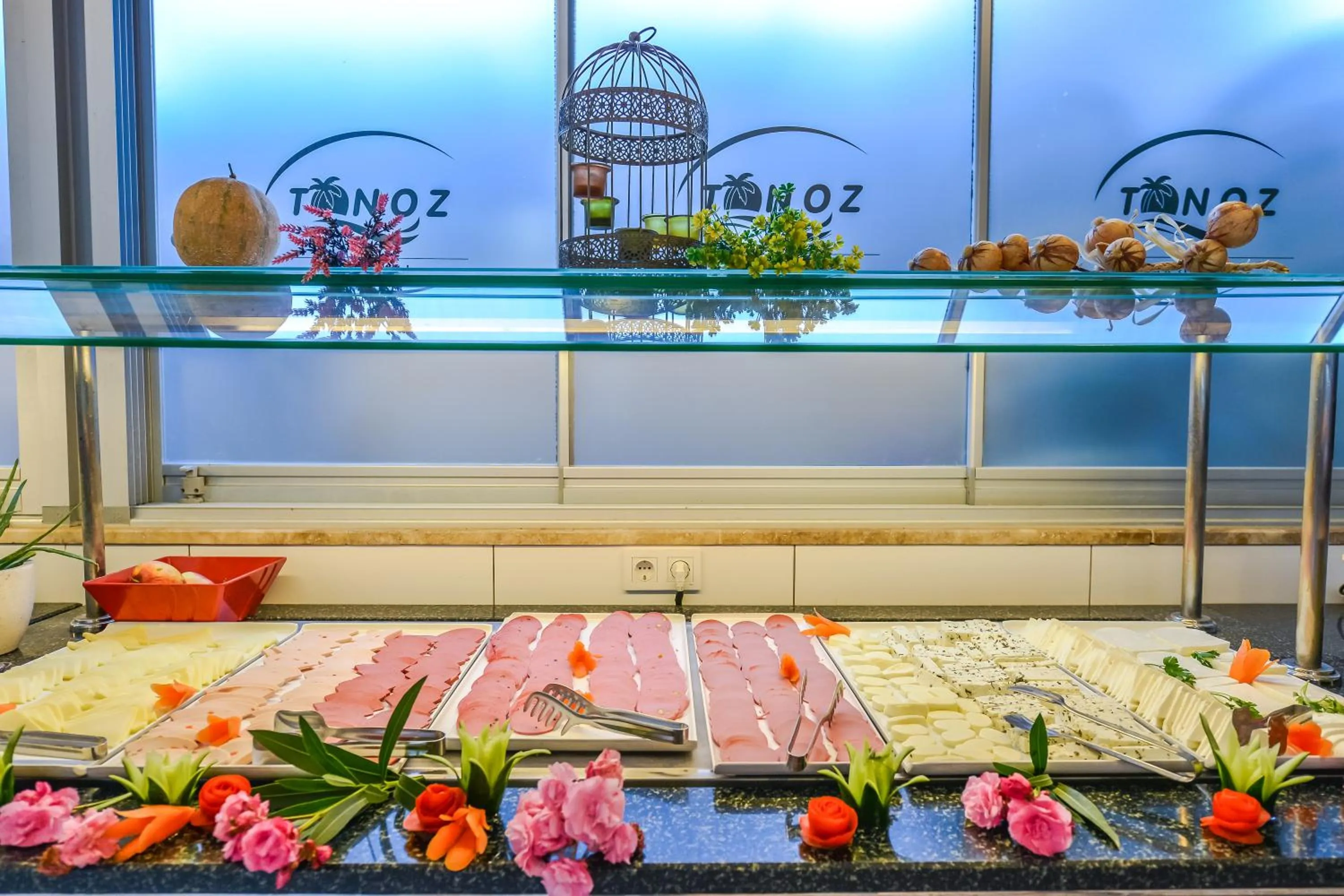 Buffet breakfast in Tonoz Beach Hotel