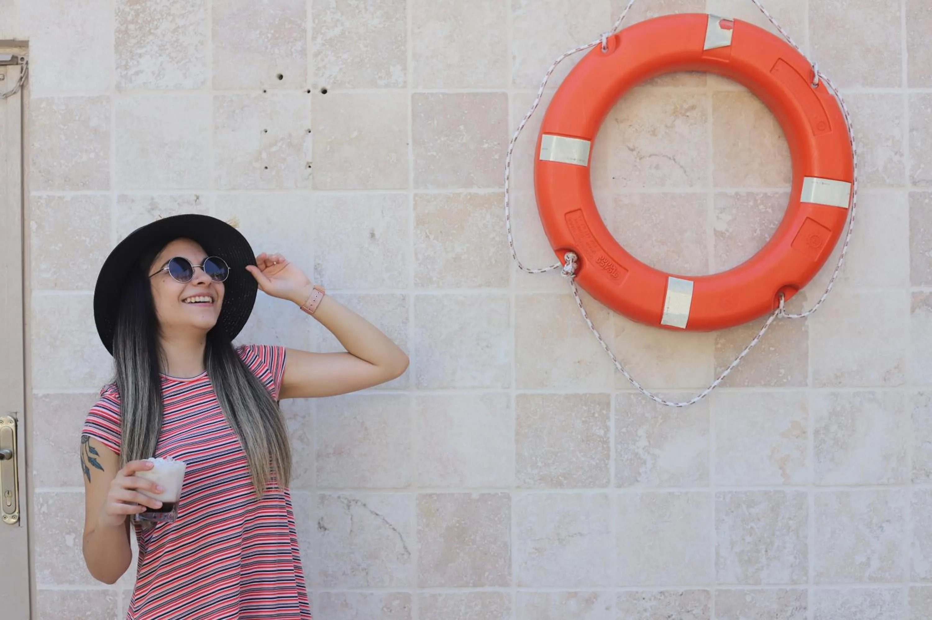 People in Tonoz Beach Hotel