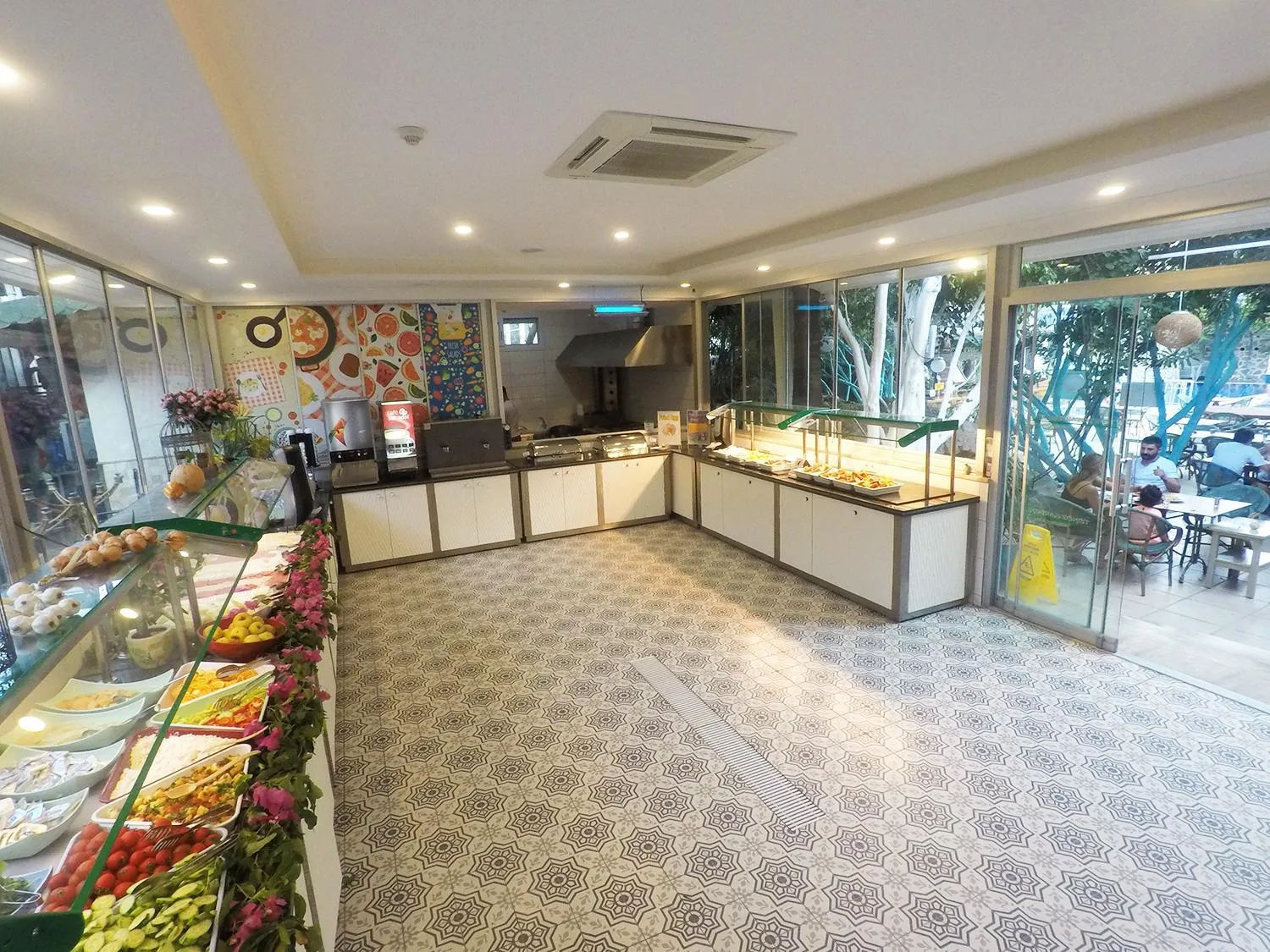 Buffet breakfast in Tonoz Beach Hotel