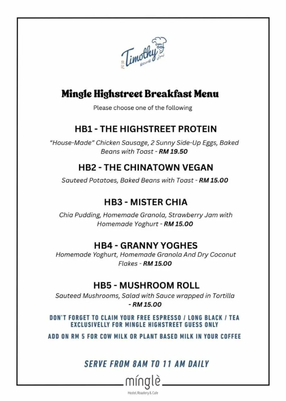 Breakfast in Mingle Highstreet - CoWorking Hub