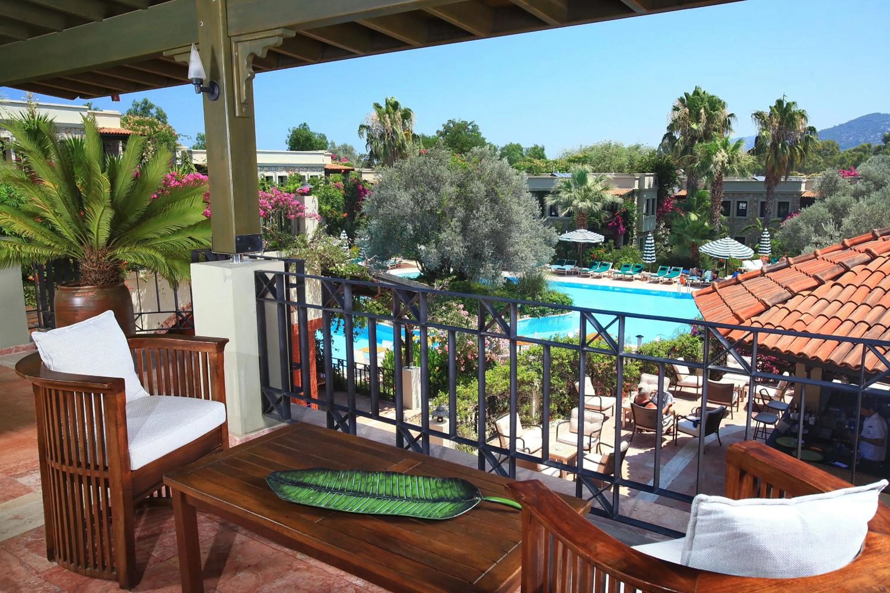 Balcony/Terrace in Zeytinada Hotel