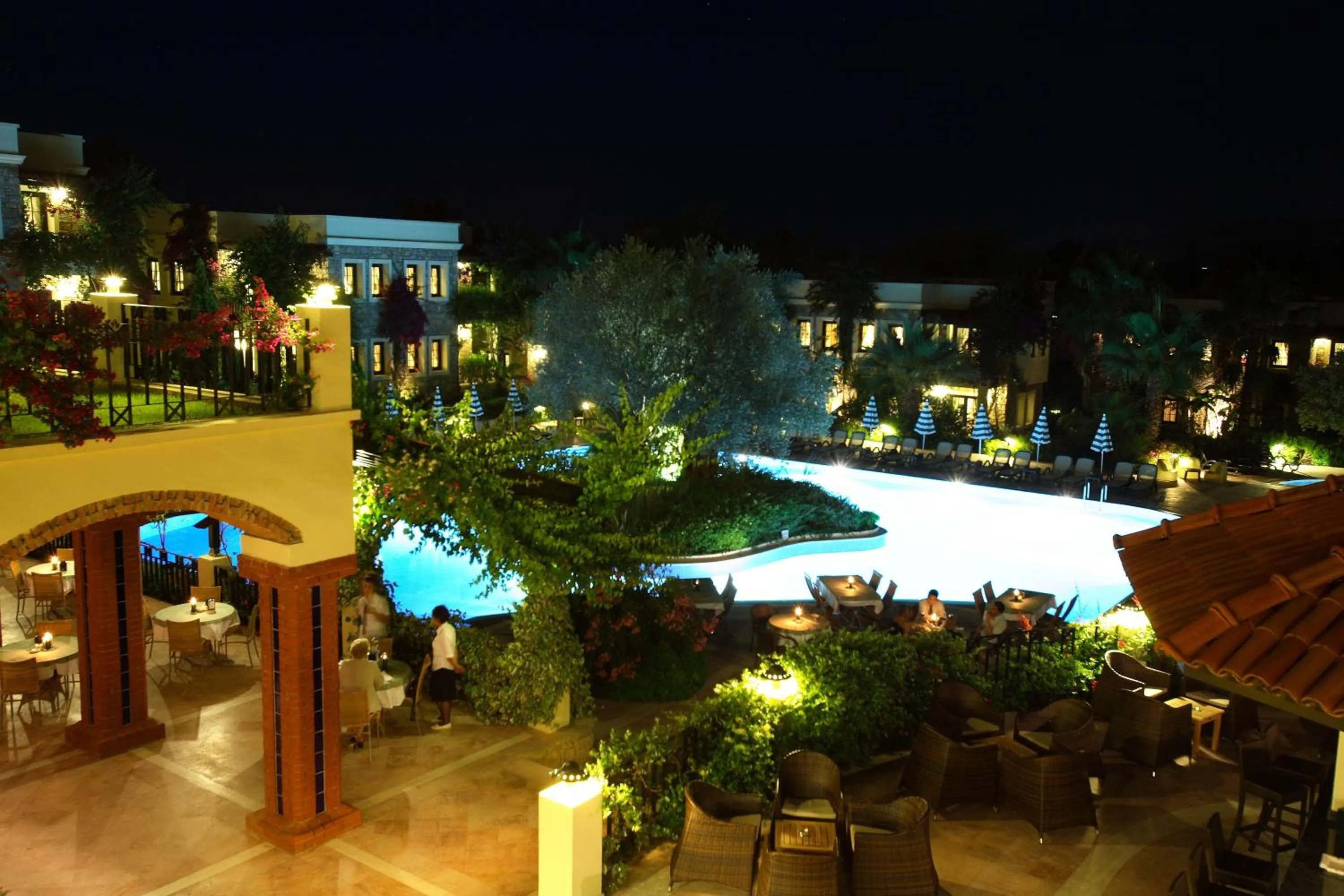 Pool view in Zeytinada Hotel