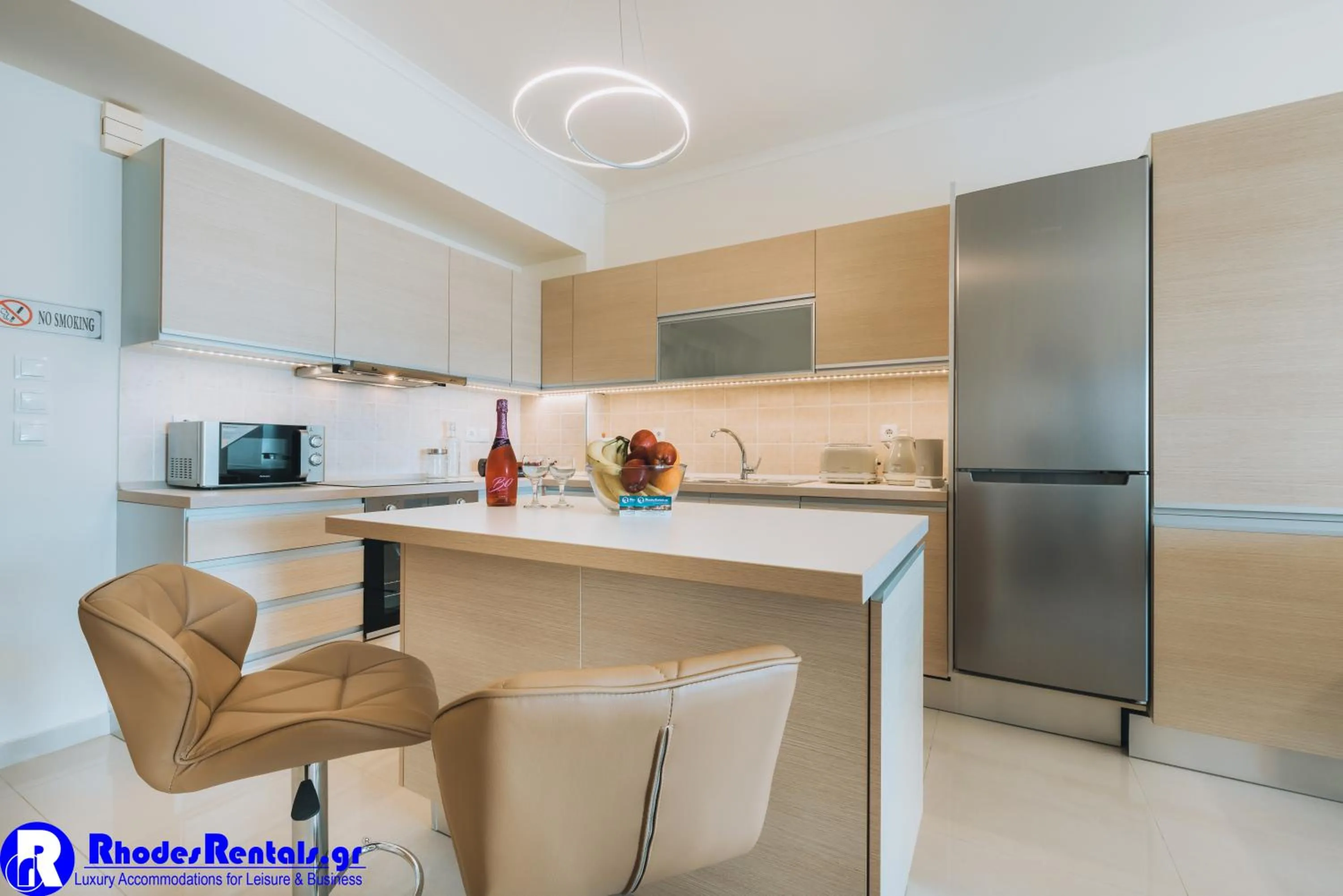 Kitchen or kitchenette in Rhodes Port Haven Suite