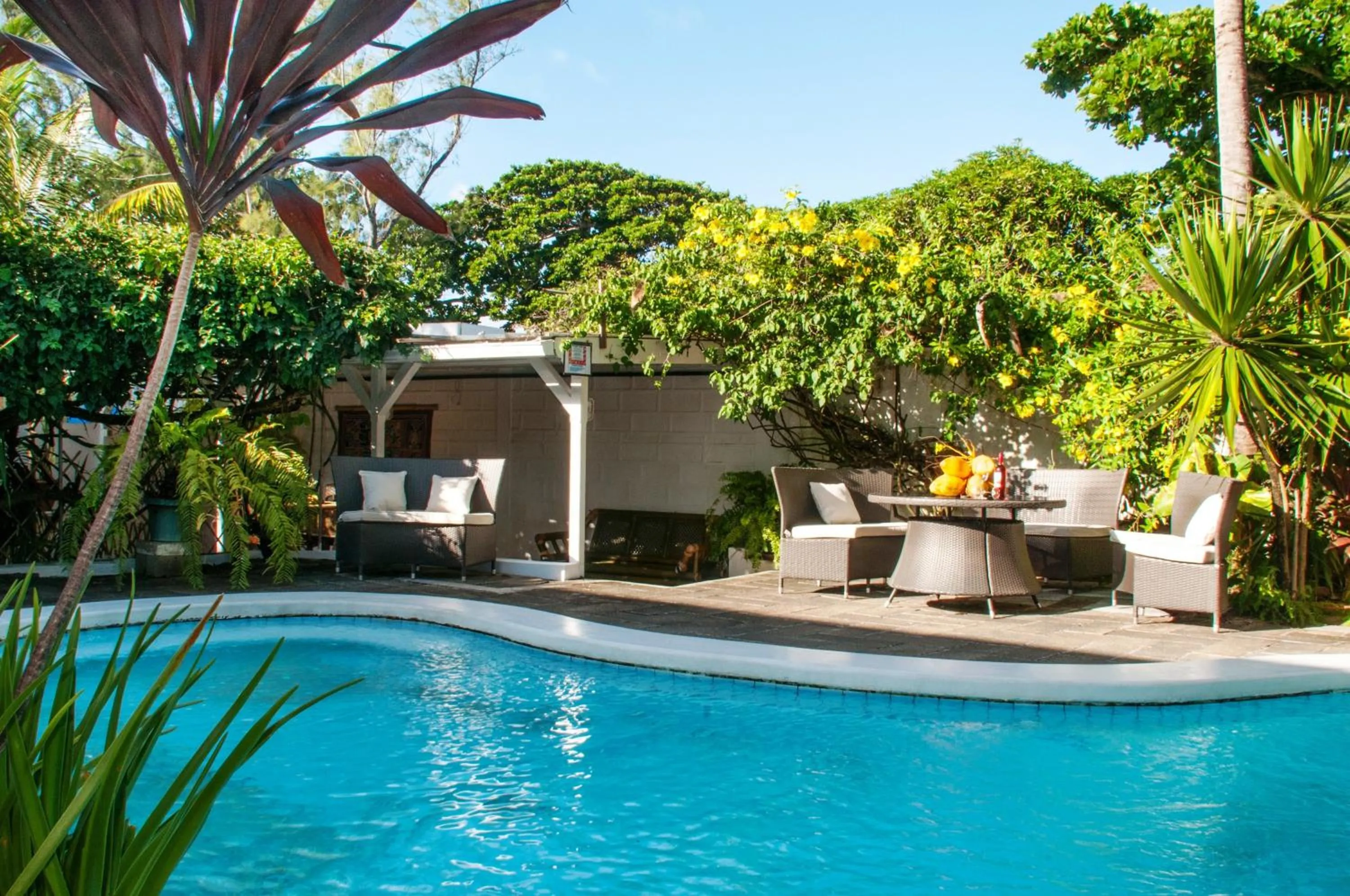 Swimming pool in Chantauvent Guest House