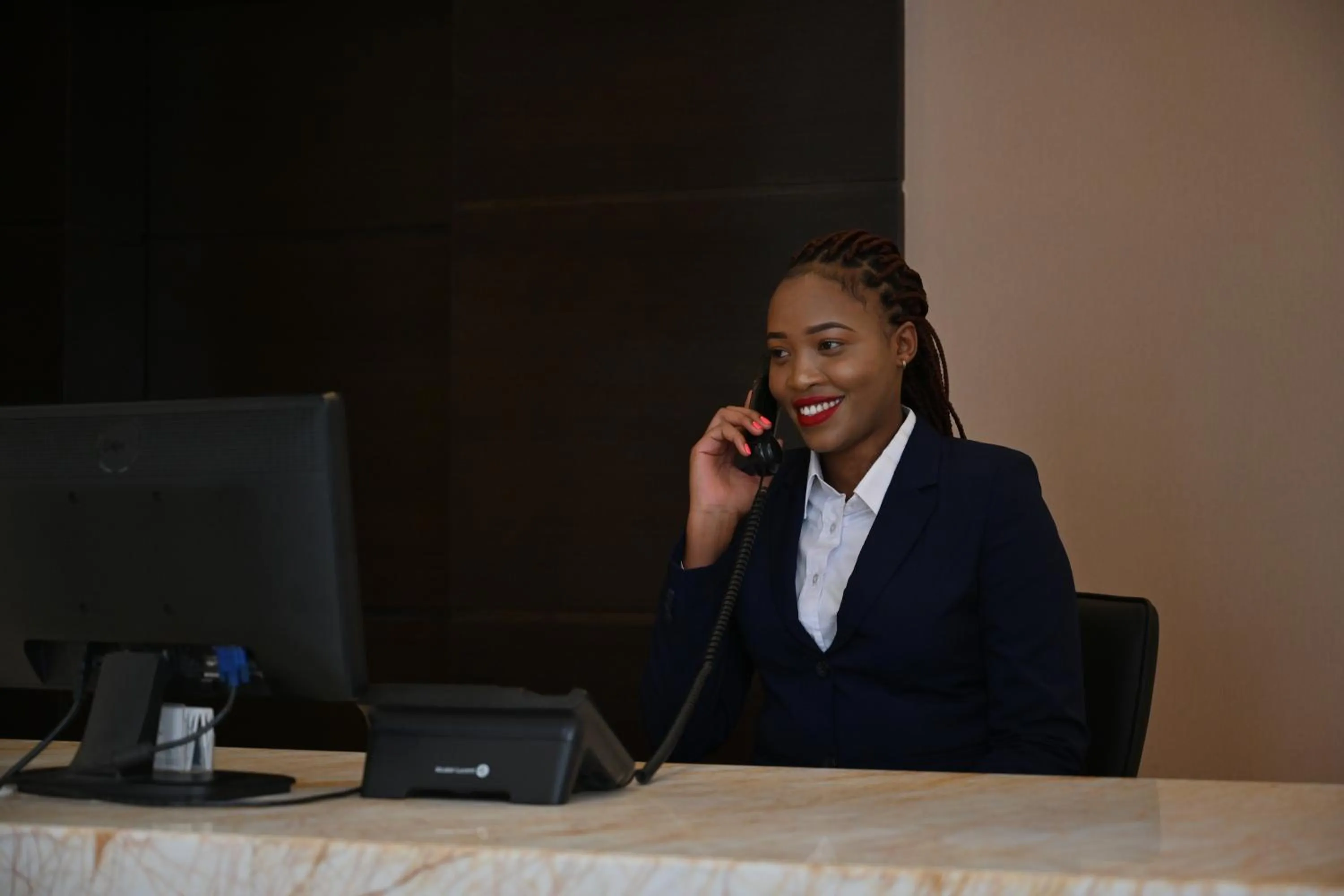 Lobby or reception in Harbour Suites Hotel