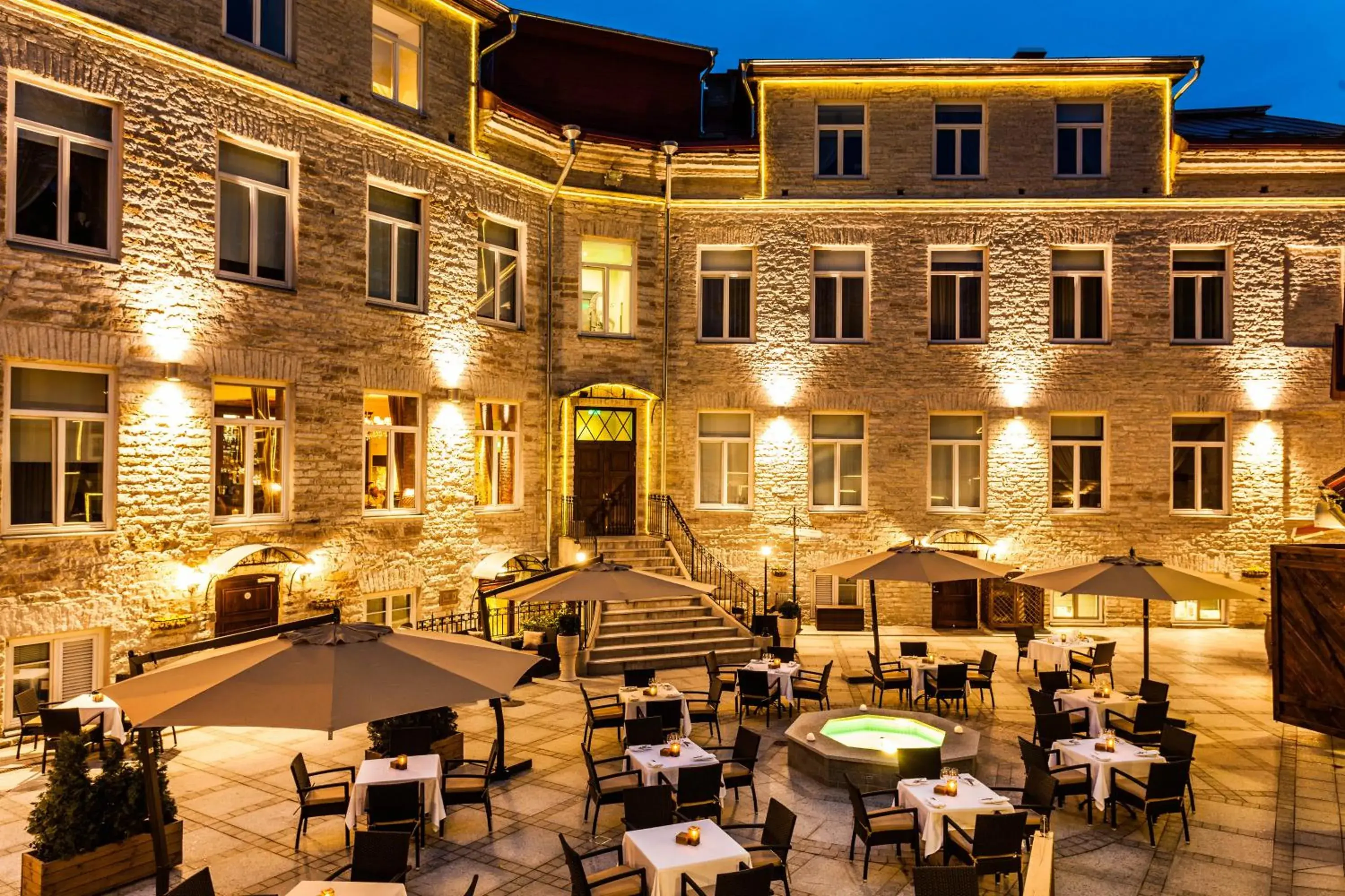 Inner courtyard view in The von Stackelberg Hotel Tallinn Inner courtyard view in The von Stackelberg Hotel Tallinn
