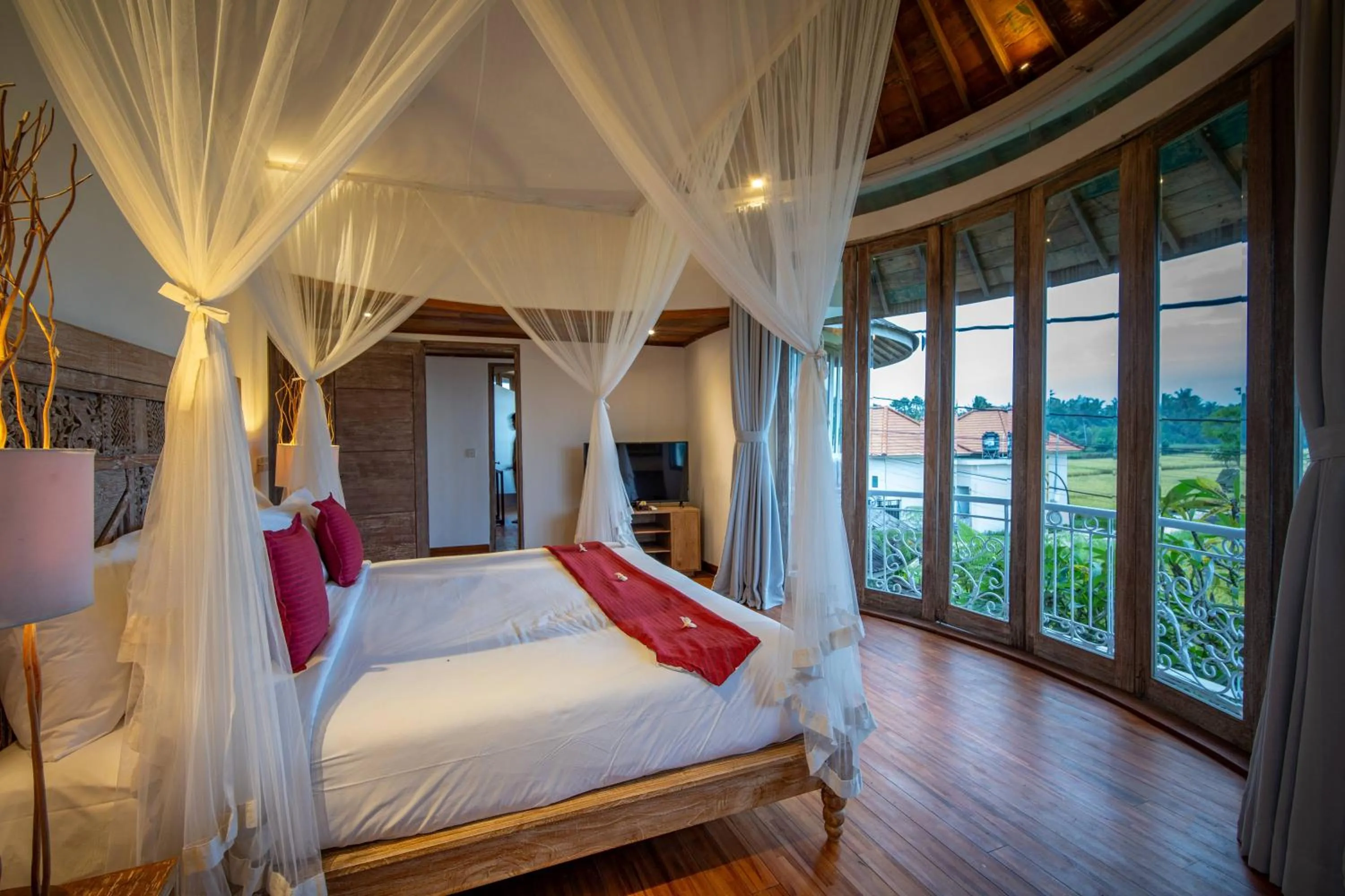 View (from property/room), Bed in Aryaswara Villa Ubud