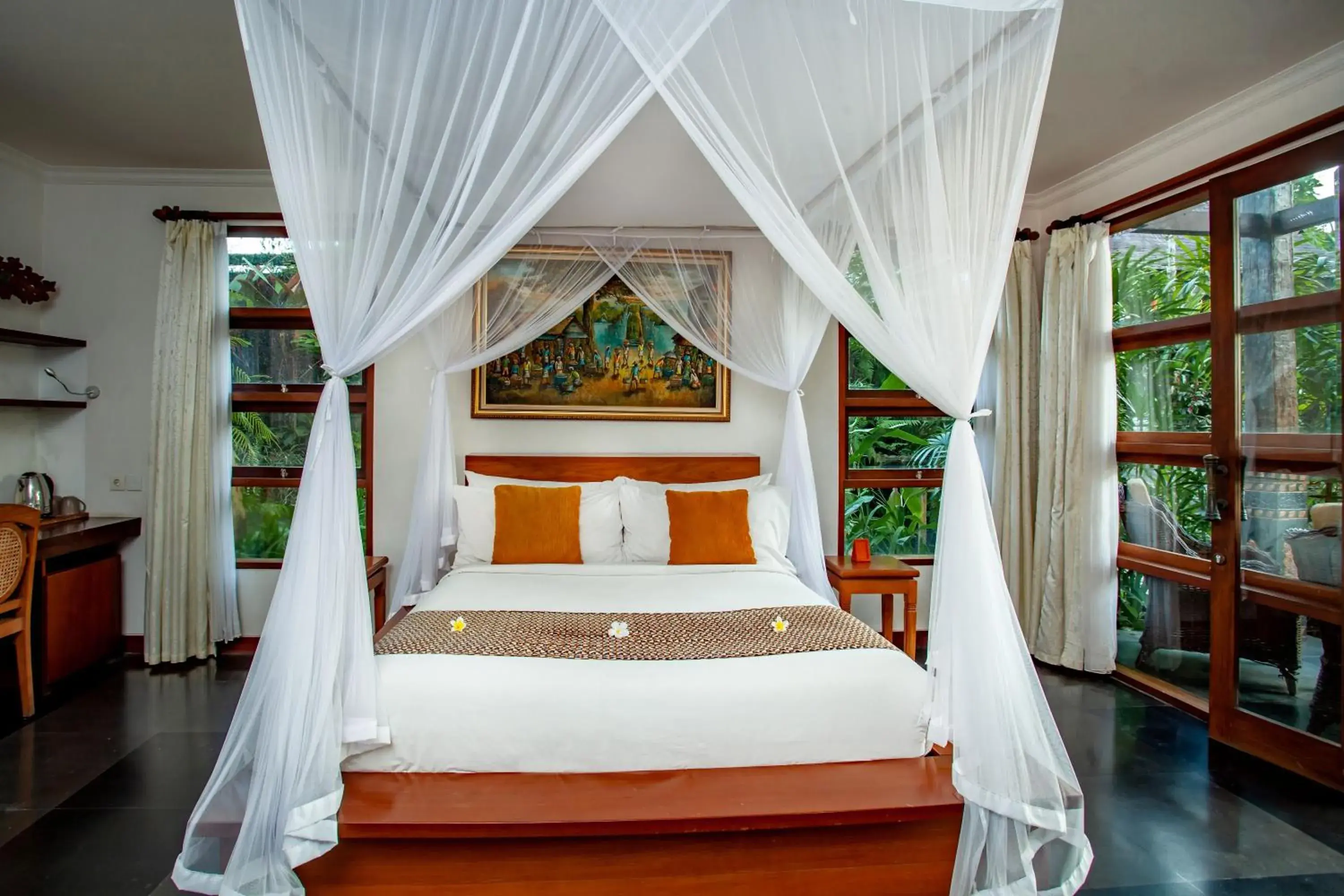 Bed in Aryaswara Villa Ubud Bed in Aryaswara Villa Ubud