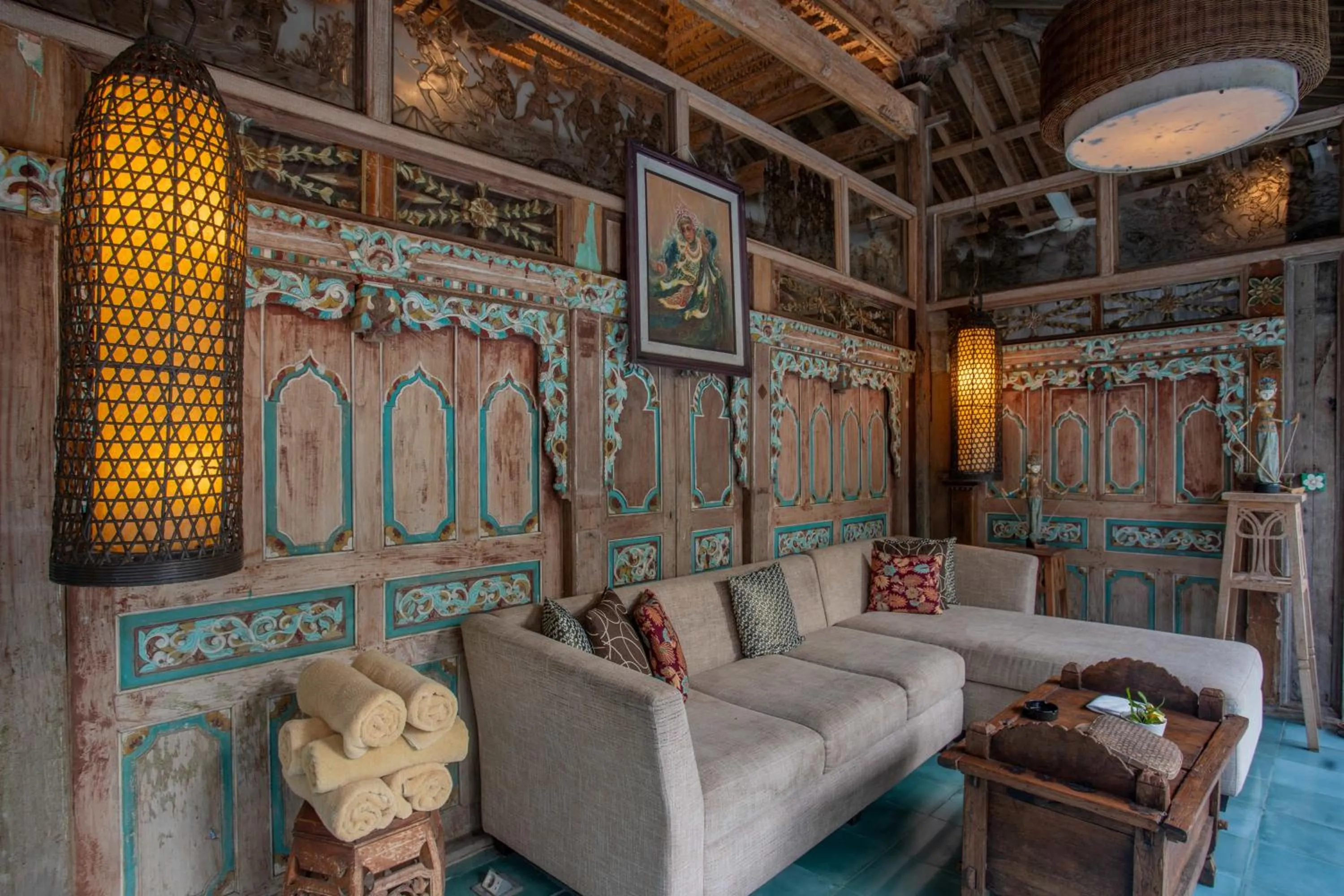 Living room in Aryaswara Villa Ubud