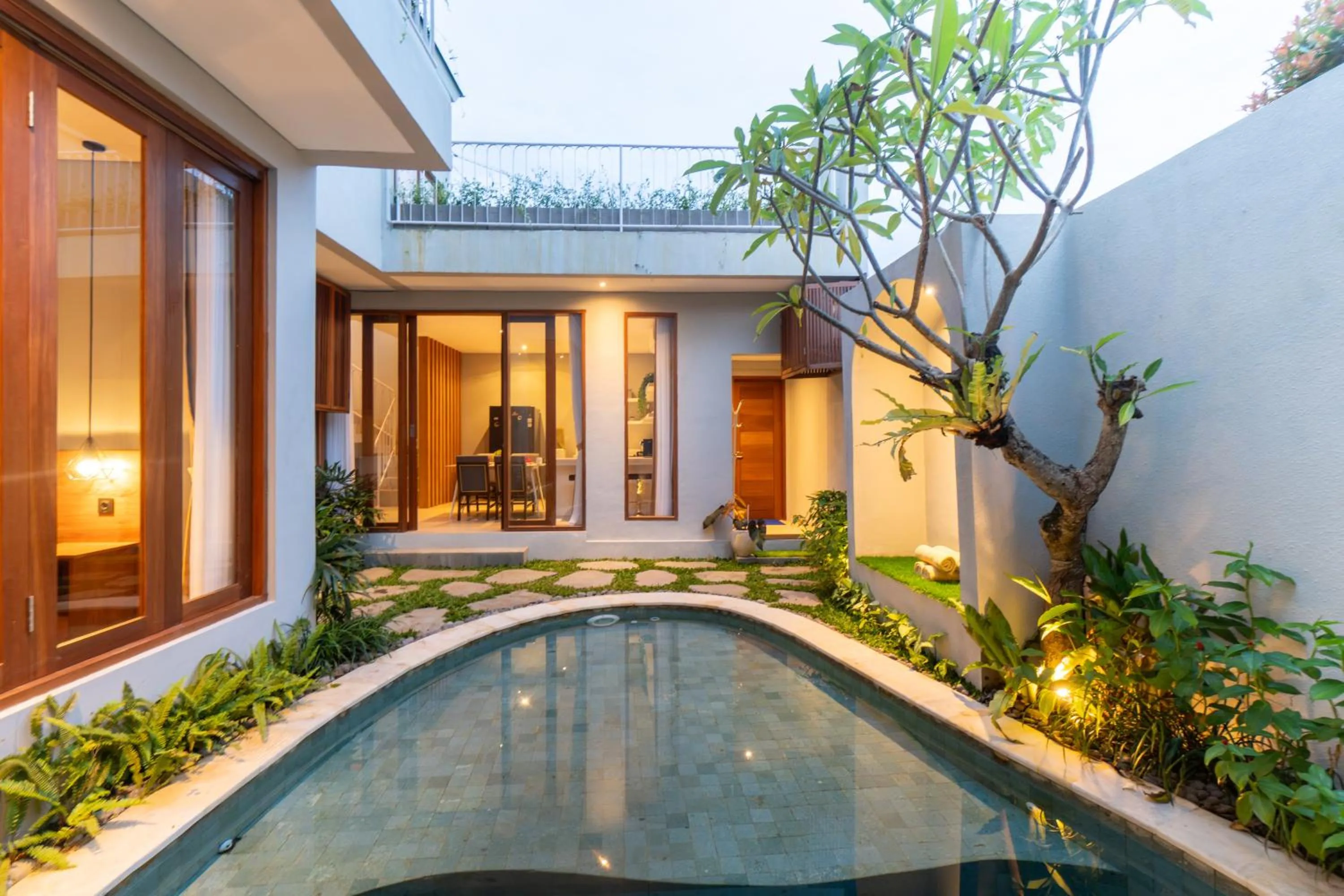 Pool view in Aryaswara Villa Ubud