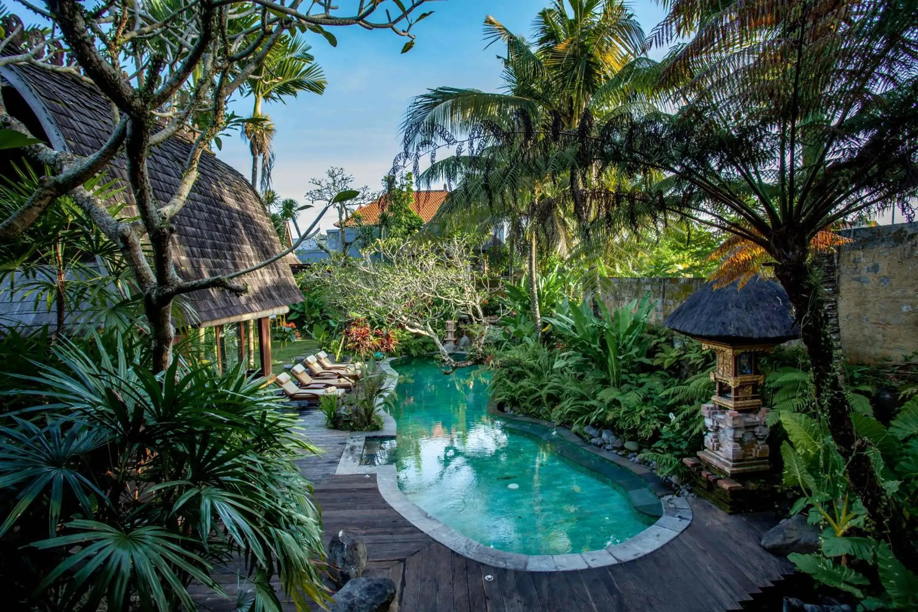 Pool view in Aryaswara Villa Ubud Pool view in Aryaswara Villa Ubud