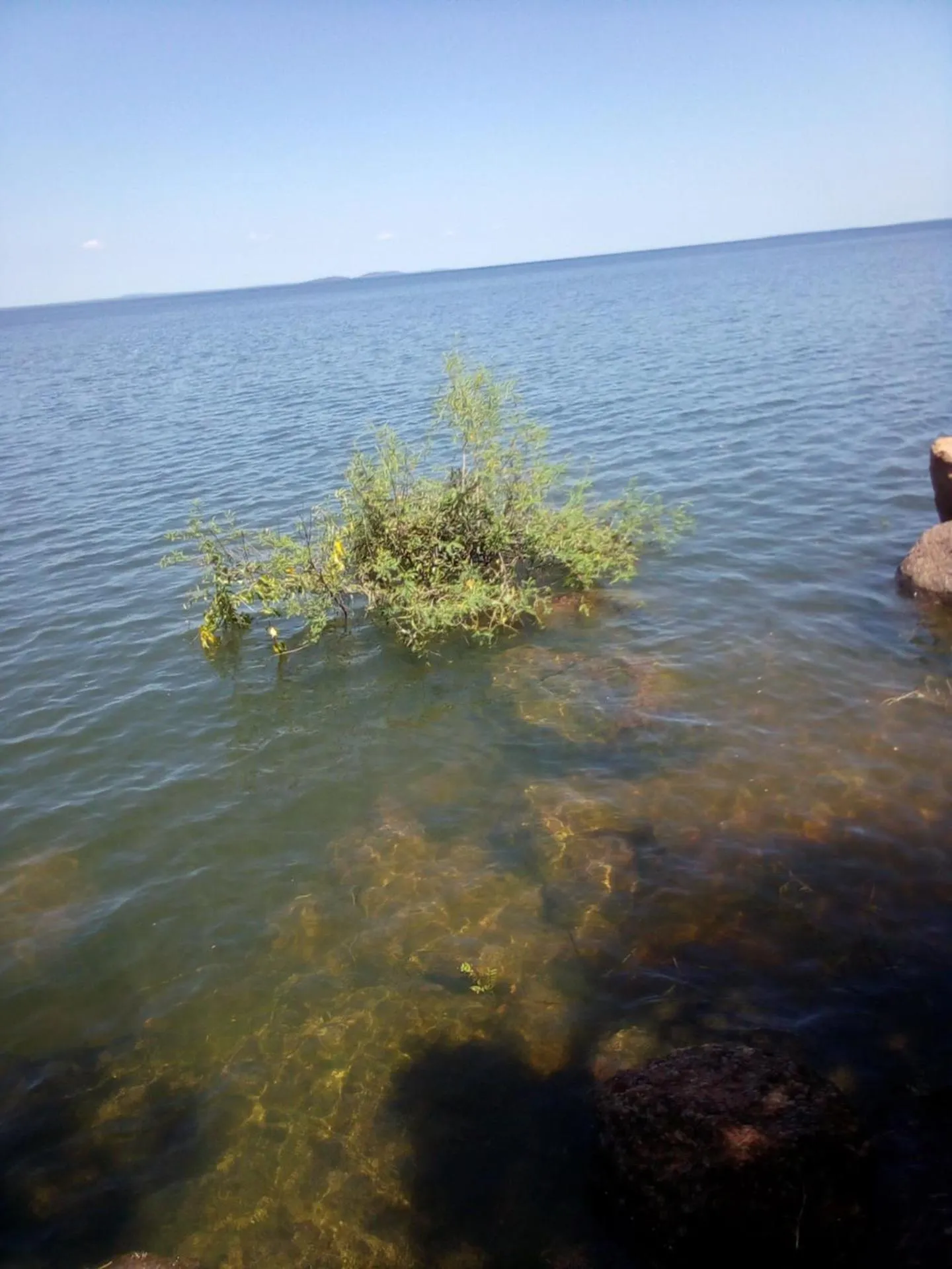 Lake view in Nahubwe Safari Lodge