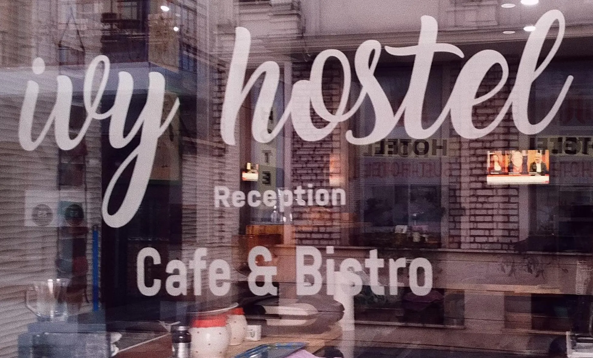 Off site in ivy hostel cafe