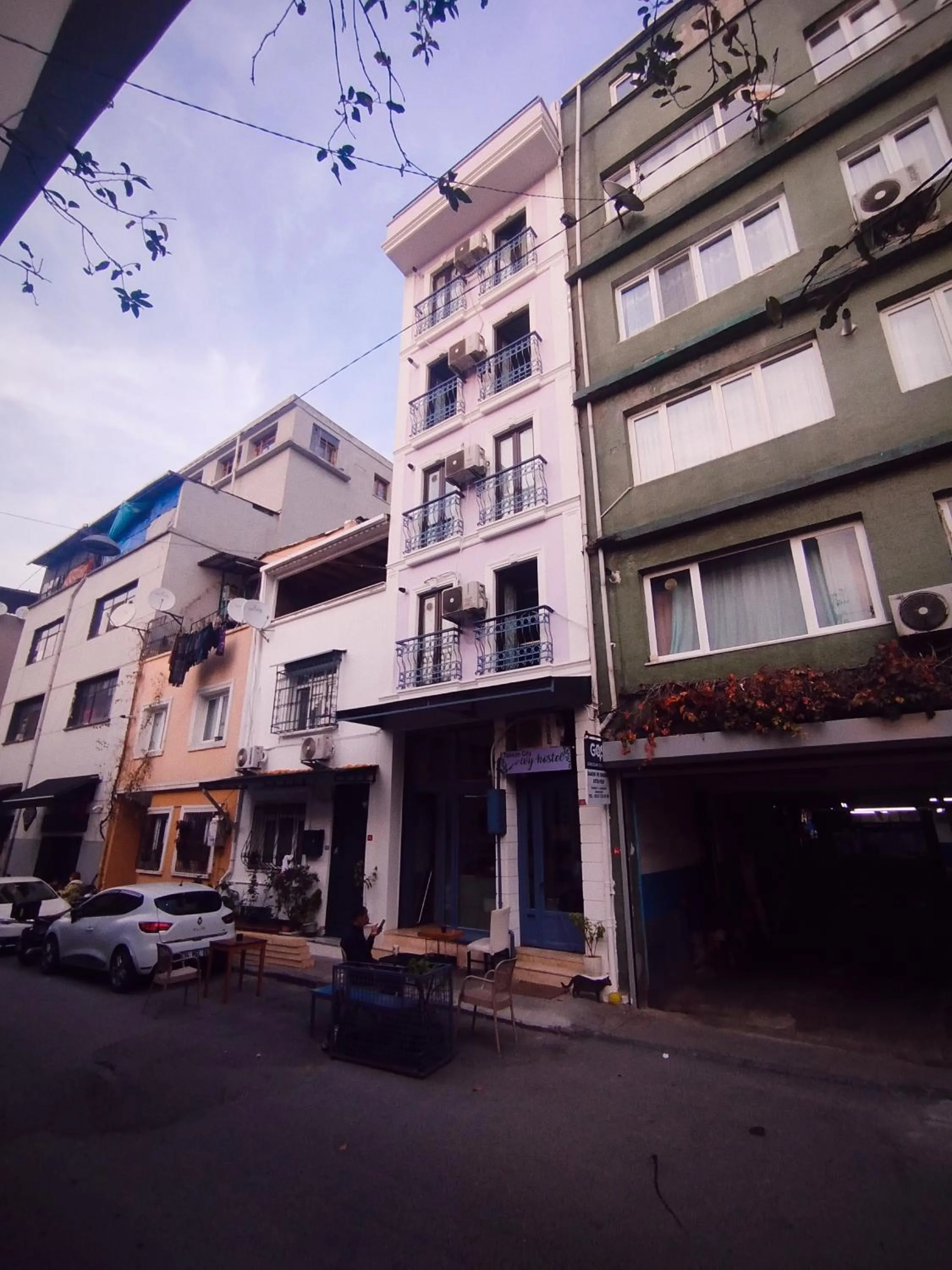 Property building in ivy hostel cafe