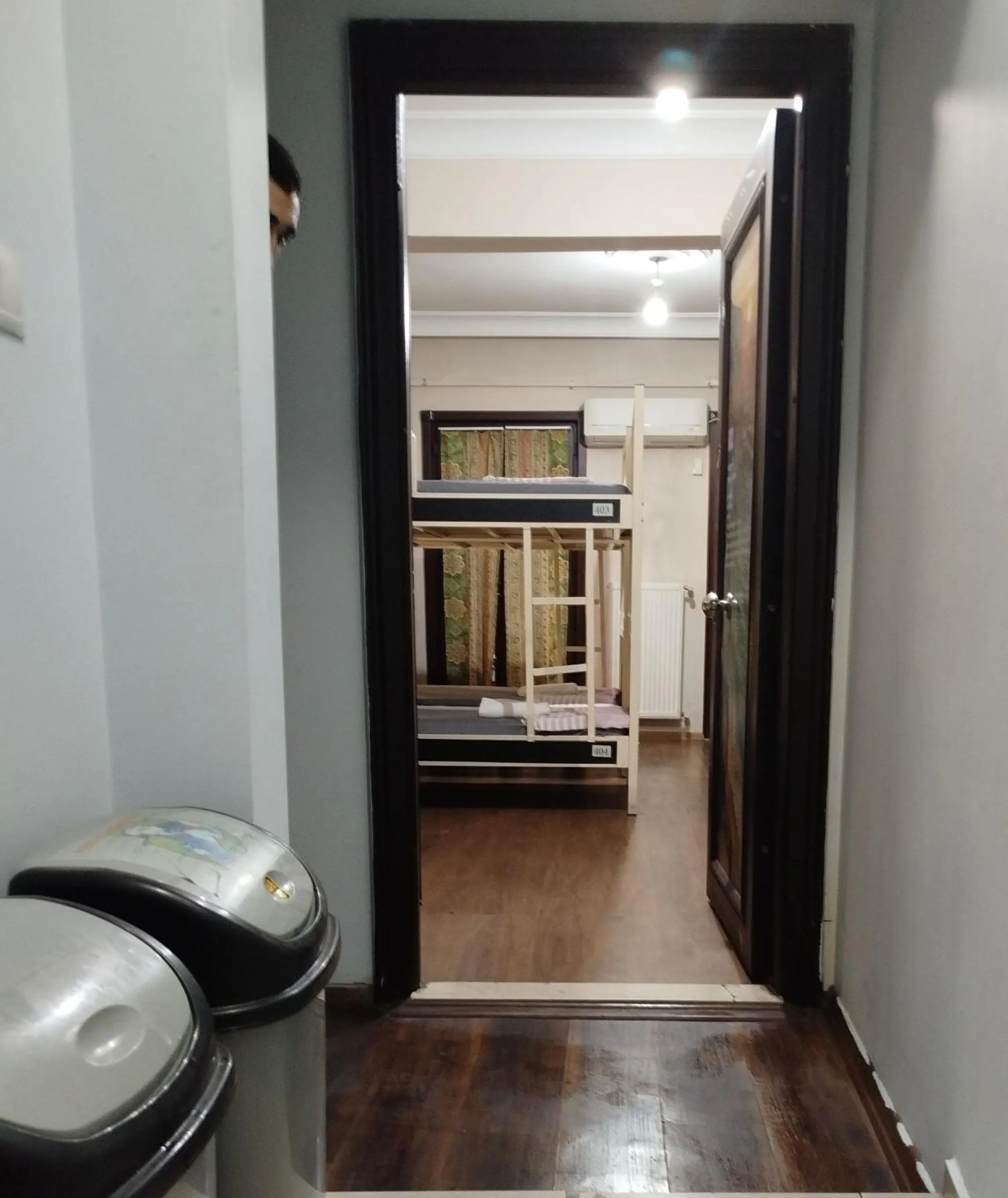 Facade/entrance in ivy hostel cafe