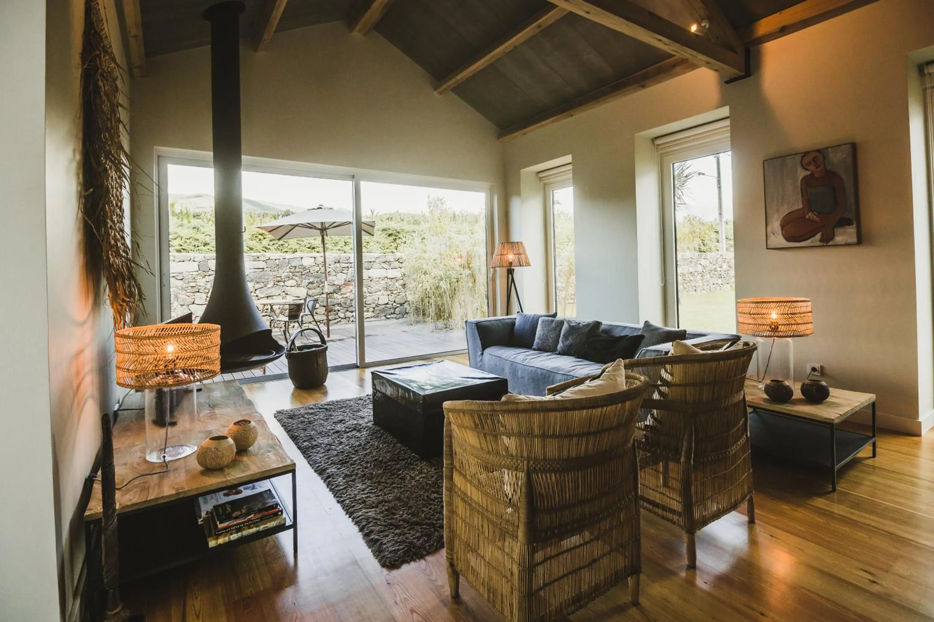 Living room in SENSI Azores Nature and SPA