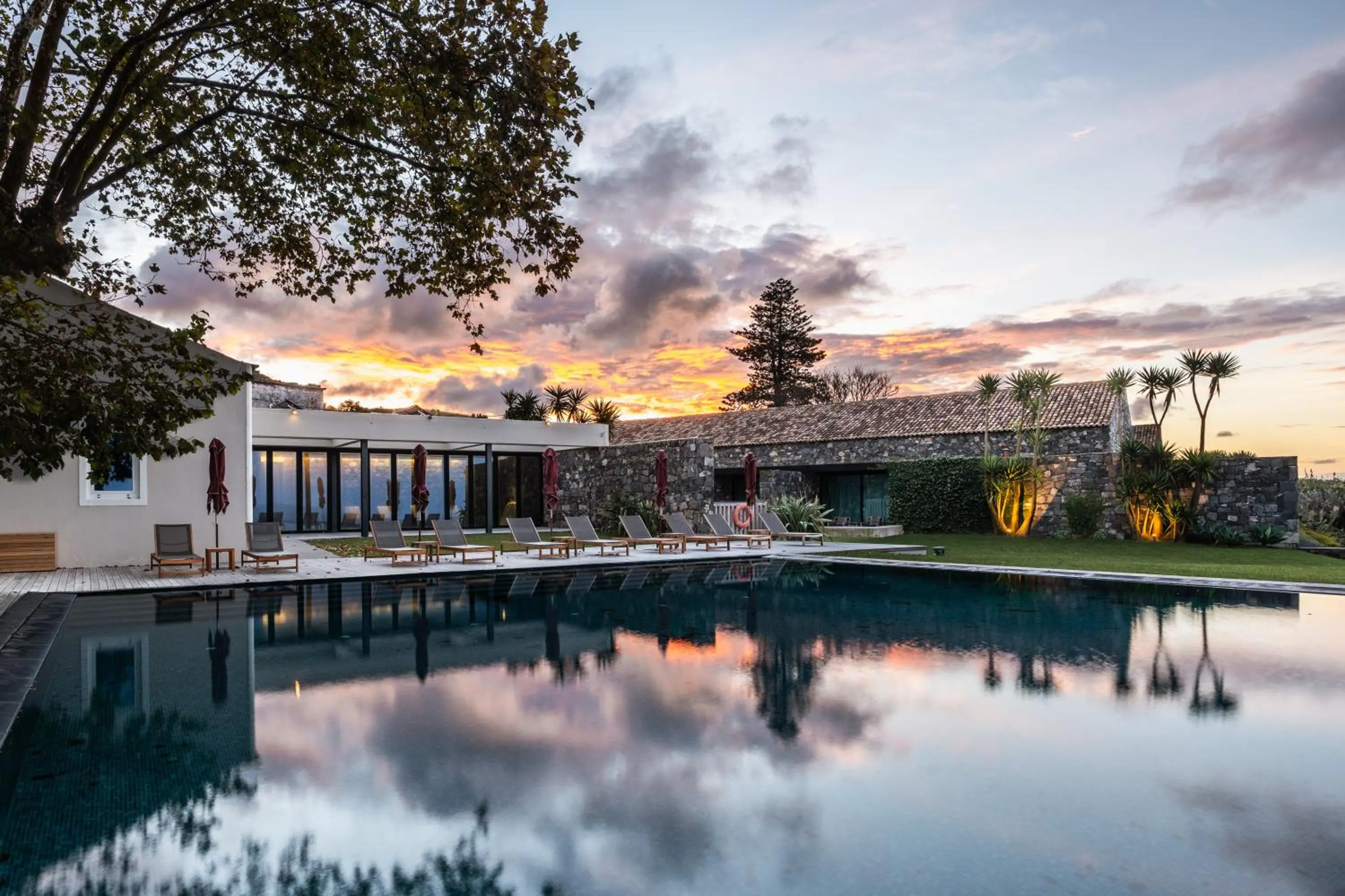 Swimming pool in SENSI Azores Nature and SPA