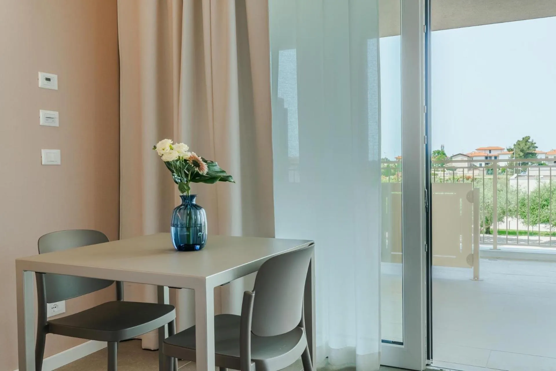 Seating area in Vada Village