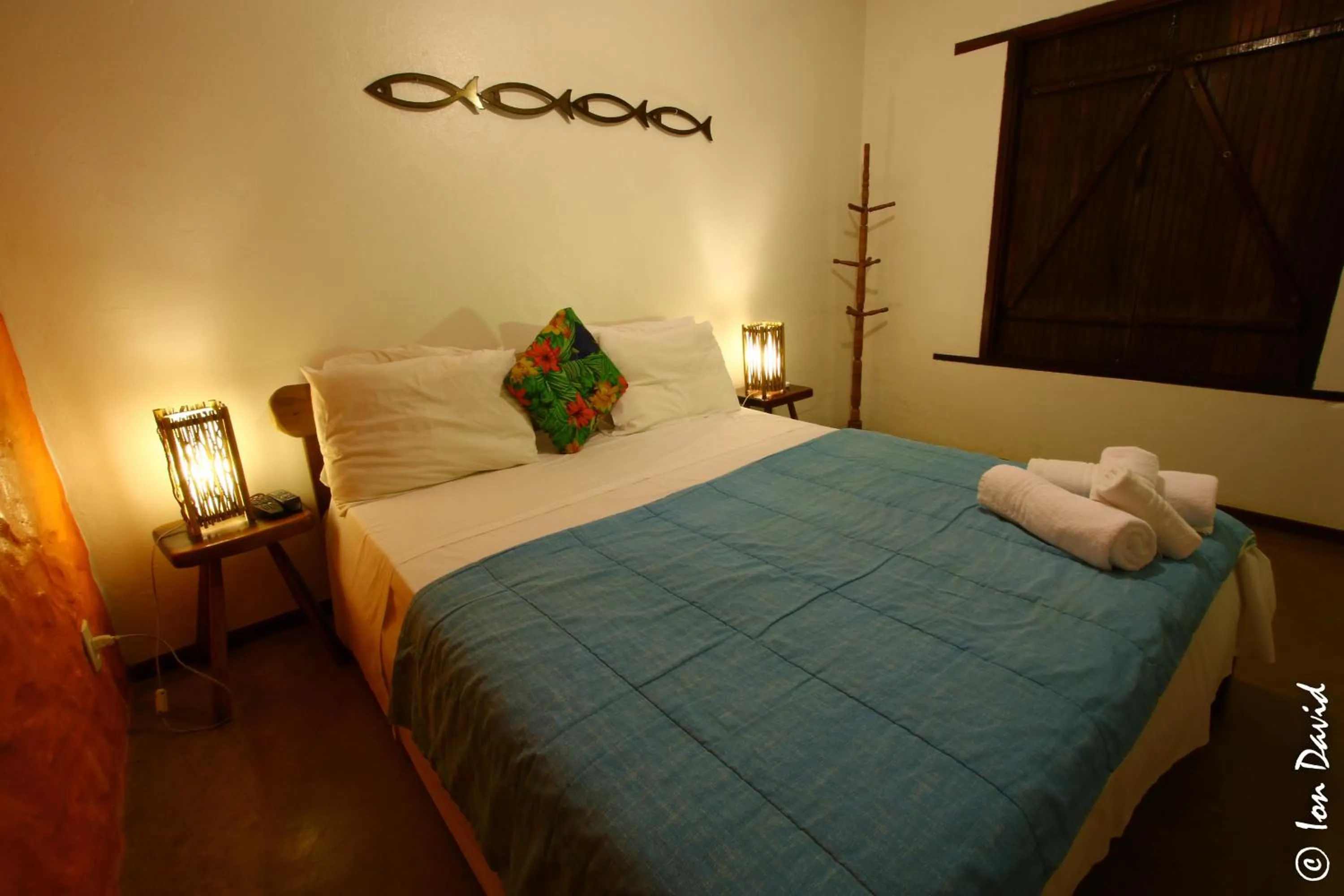 Bed in Pousada Bambu Brasil
