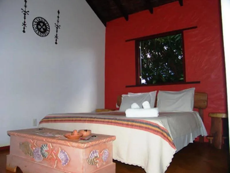 Bed in Pousada Bambu Brasil