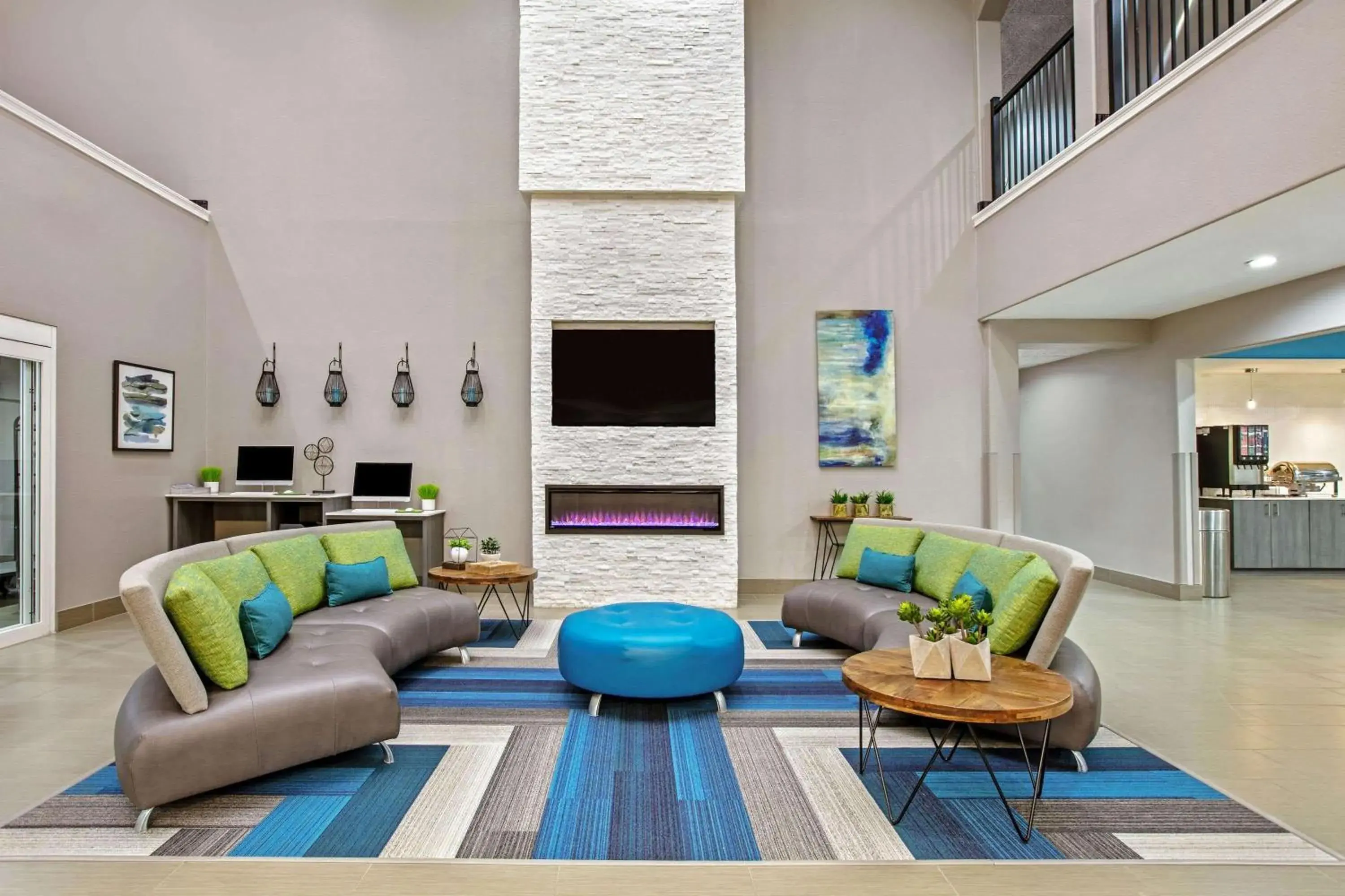 Lobby or reception in La Quinta by Wyndham Sulphur Springs Lobby or reception in La Quinta by Wyndham Sulphur Springs