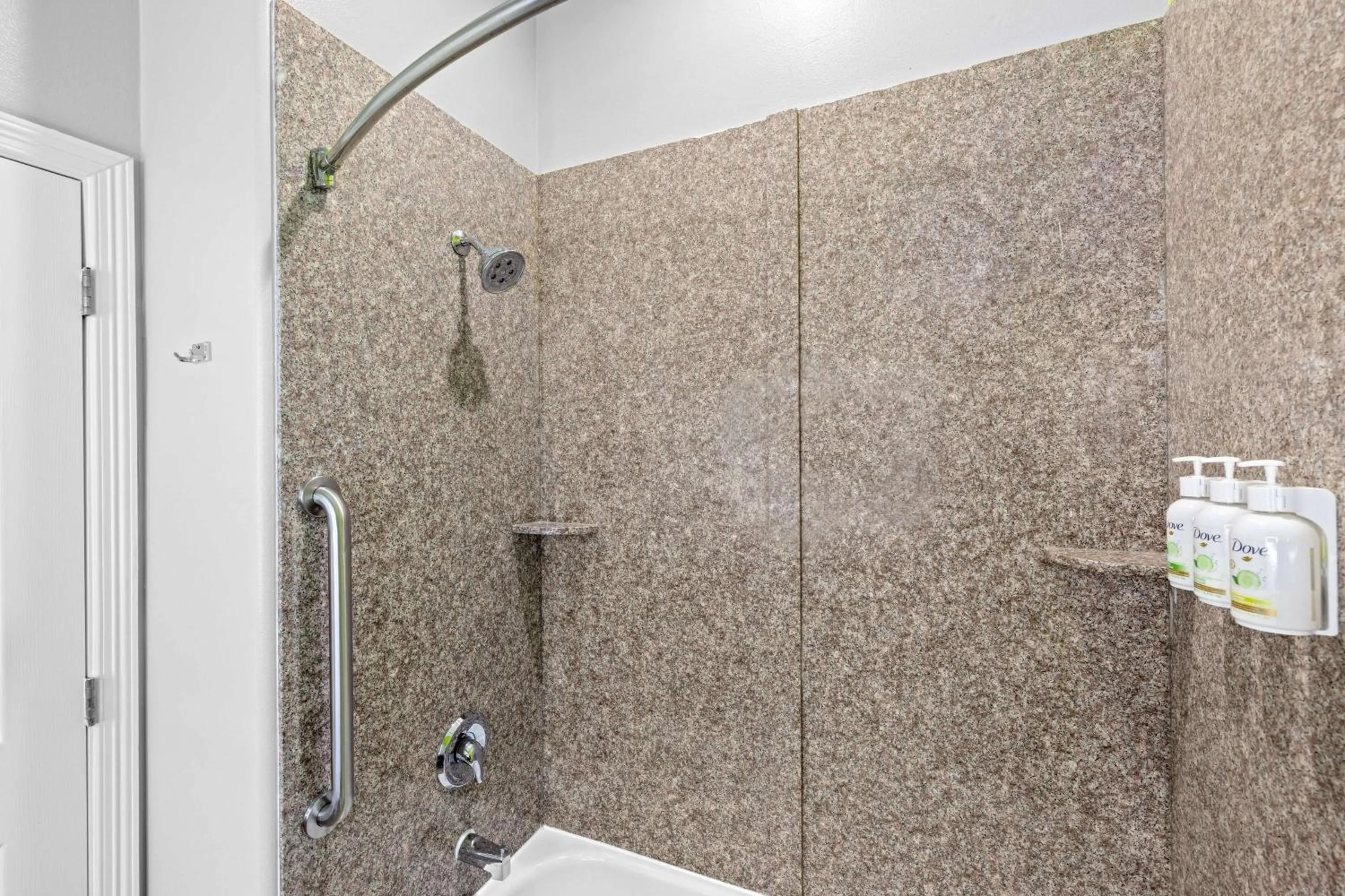 Shower in La Quinta Inn Suites by Wyndham Raymondville Harlingen