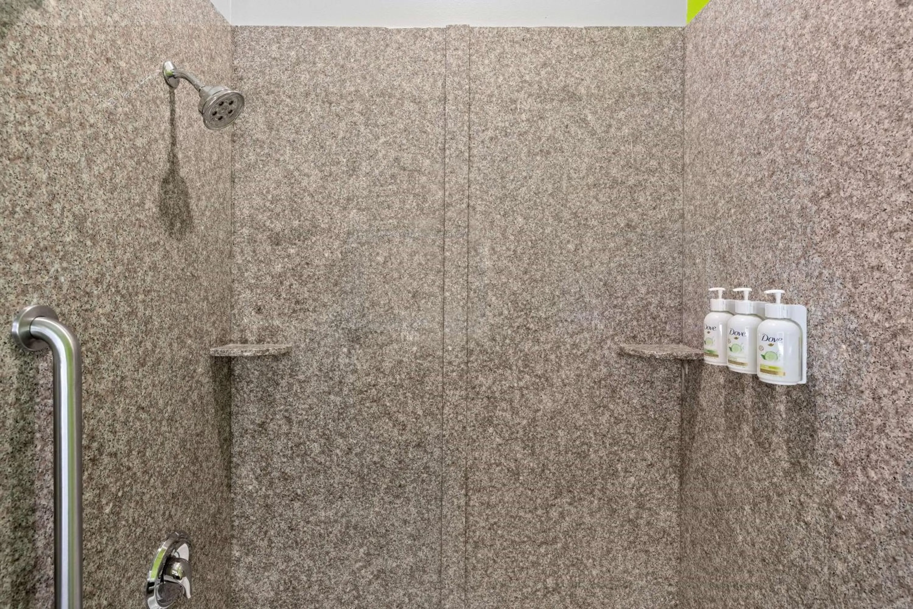 Shower in La Quinta Inn Suites by Wyndham Raymondville Harlingen