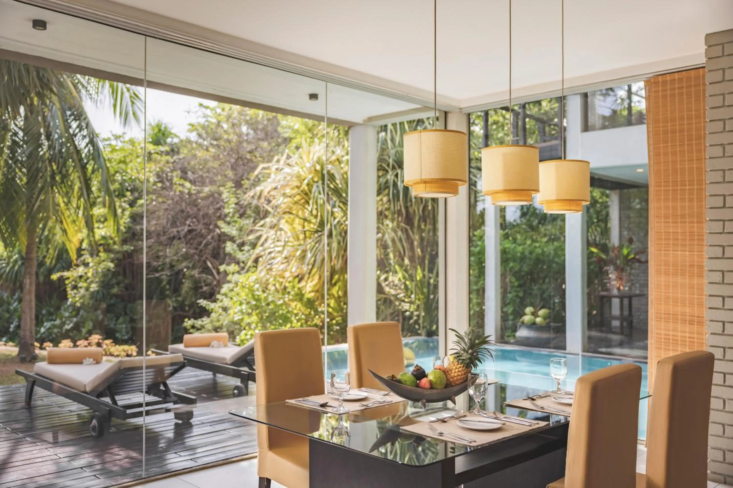 Dining area in Uga Bay - Pasikuda