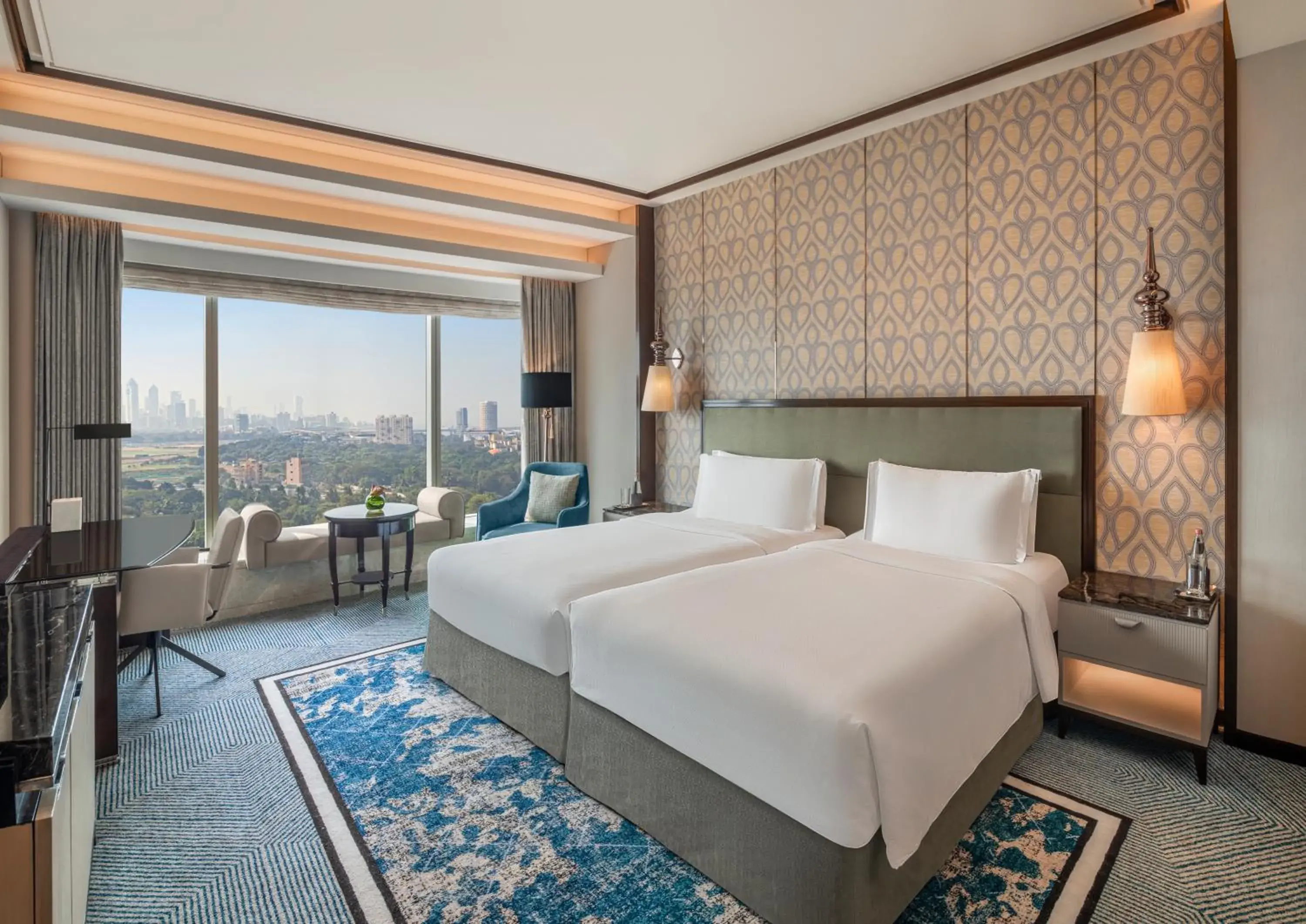 Guest room, 2 Twin, Racecourse view in The St. Regis Mumbai Guest room, 2 Twin, Racecourse view in The St. Regis Mumbai