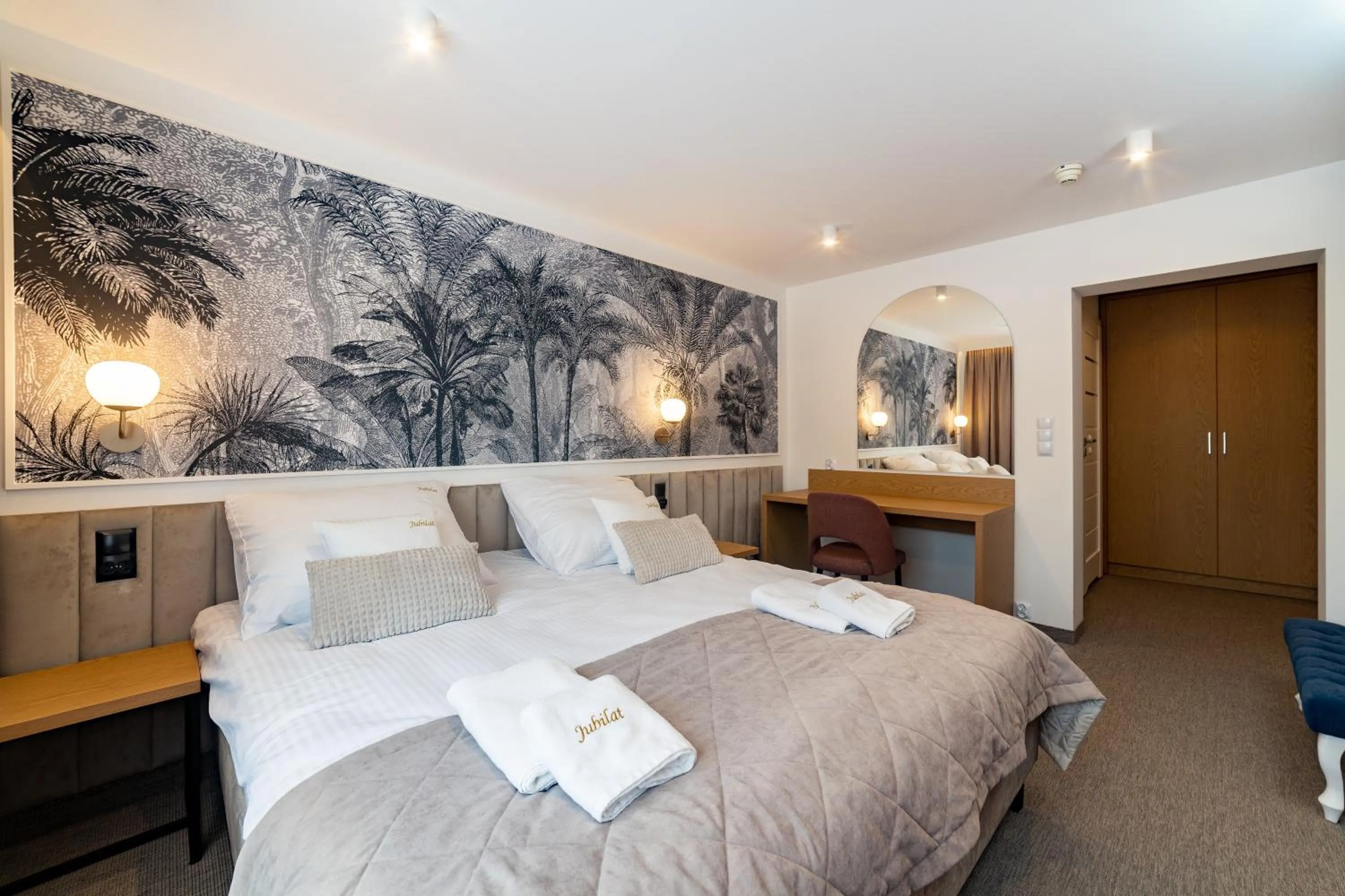 Bed in Hotel Jubilat