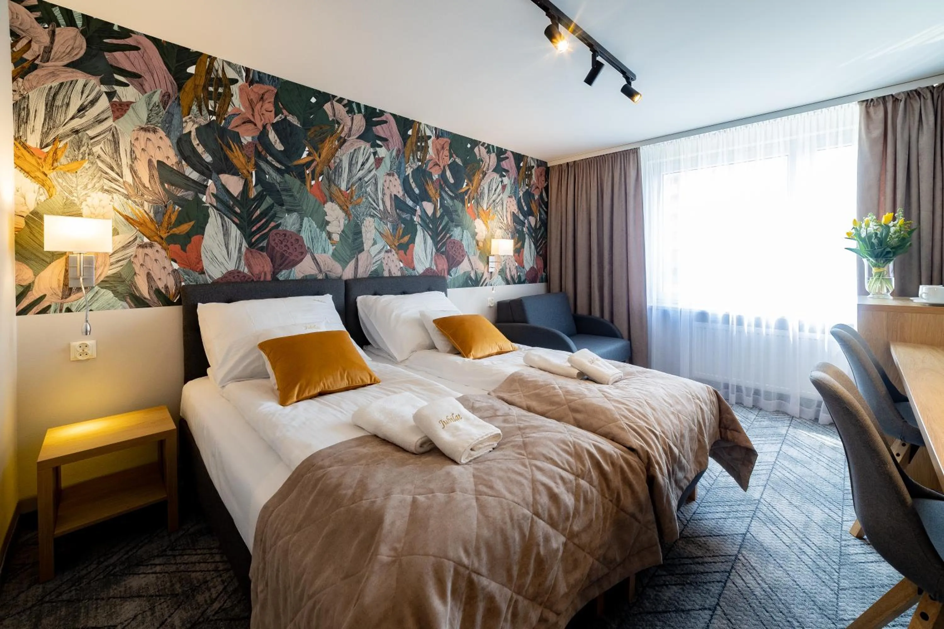 Bed in Hotel Jubilat