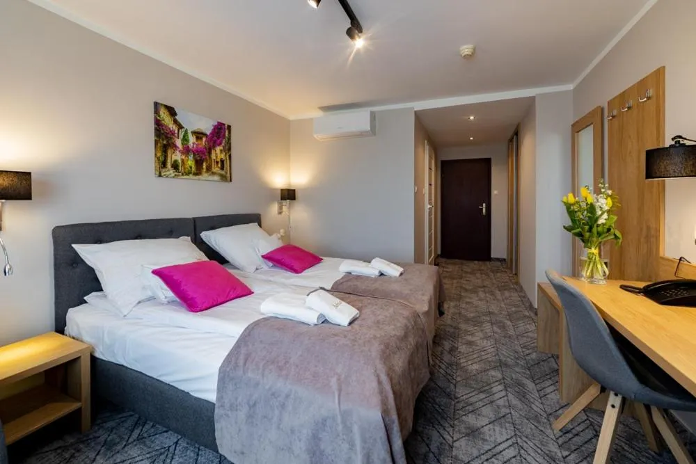 Bed in Hotel Jubilat