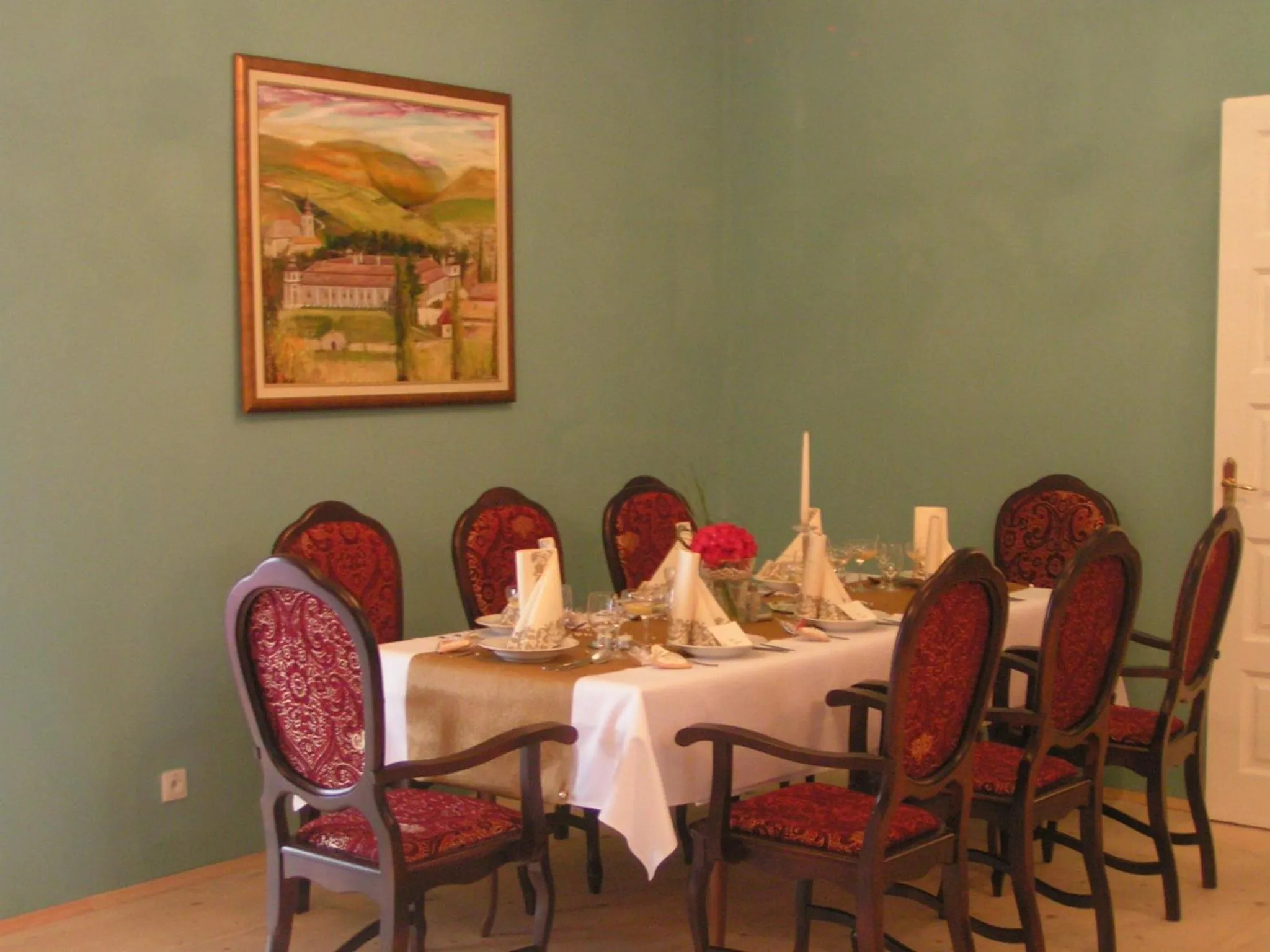 Dining area in Kaštieľ Biela Dáma a Čierny Rytier