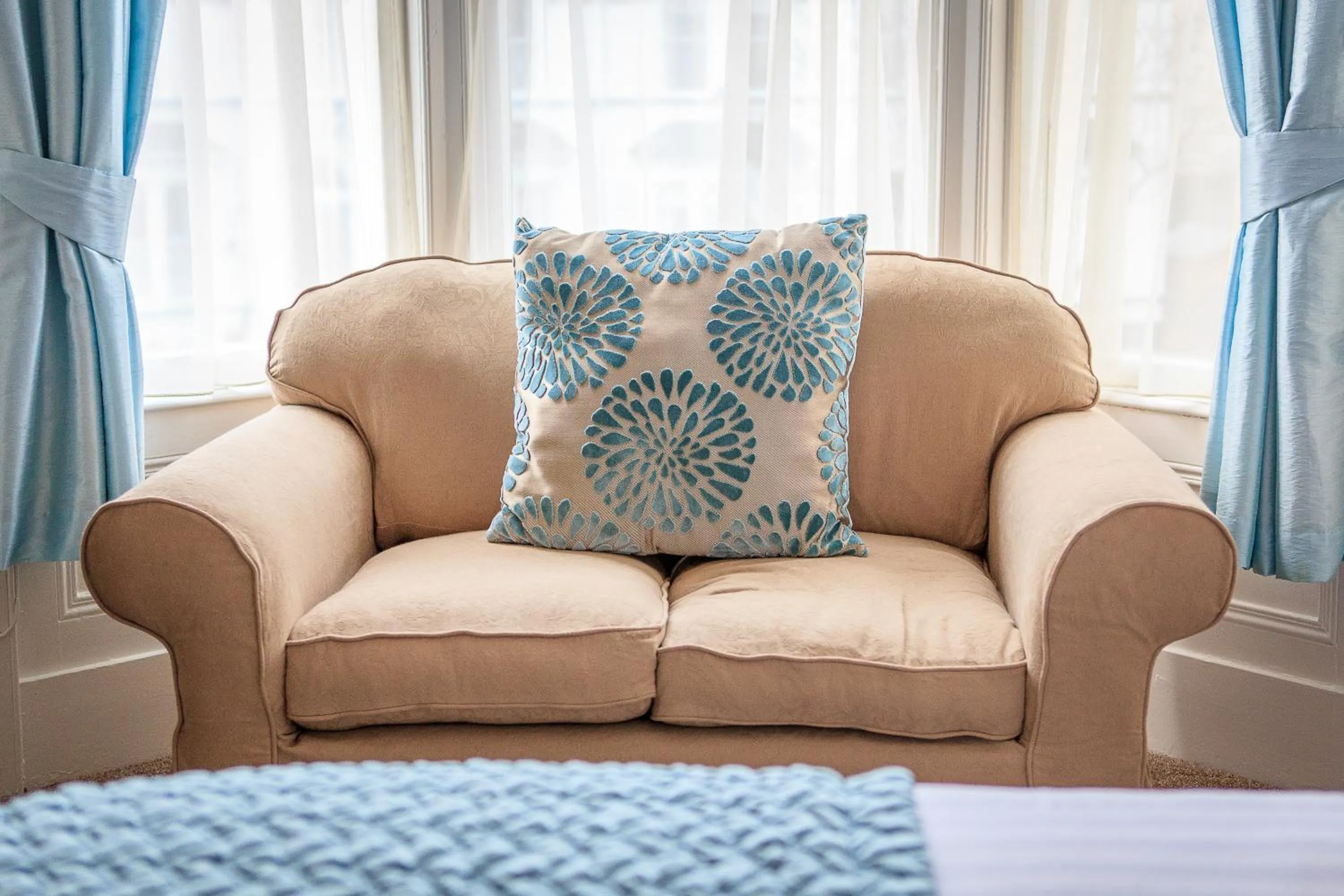 Seating area in Arvon House
