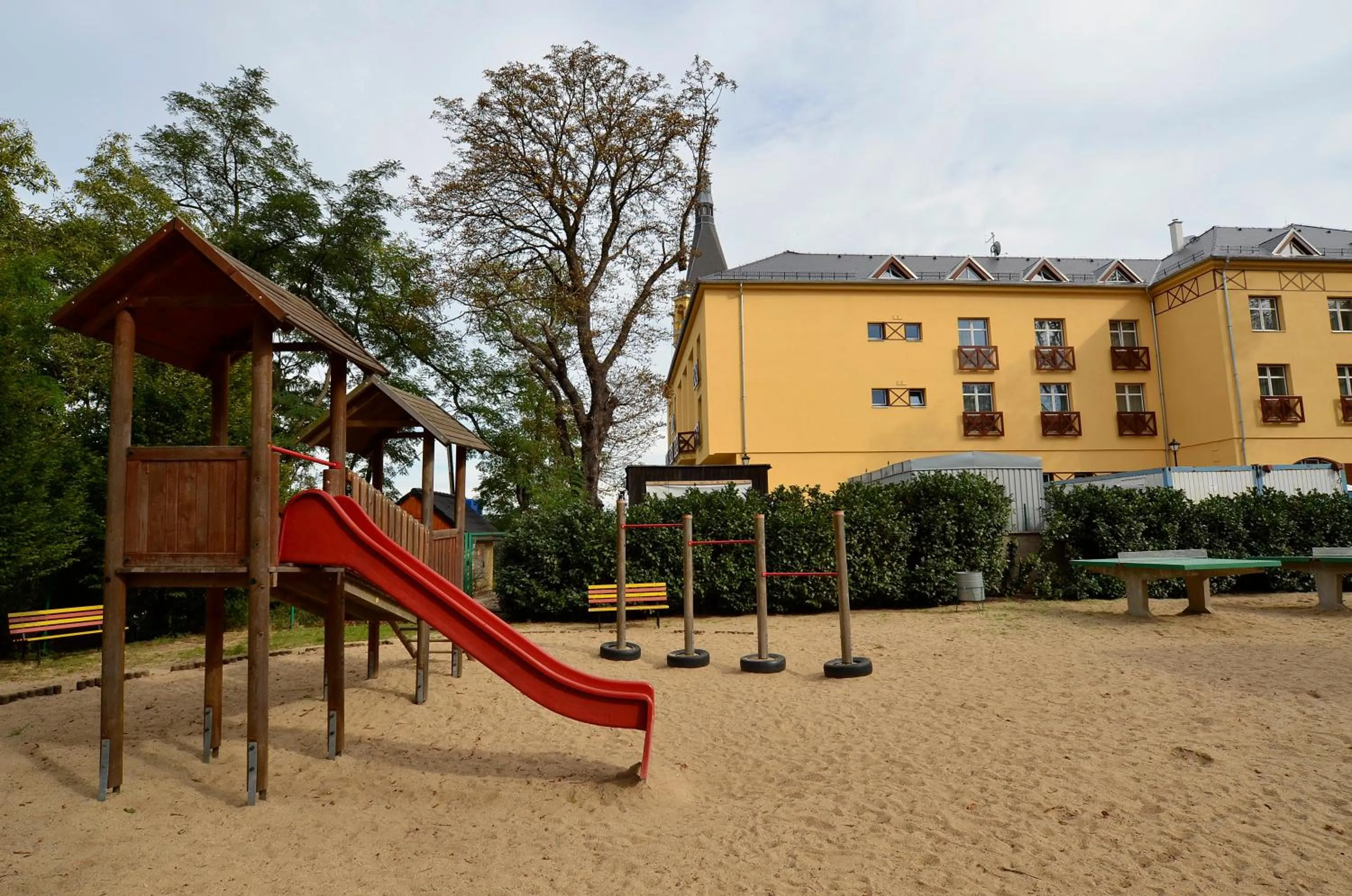 Children play ground in Hotel Větruše