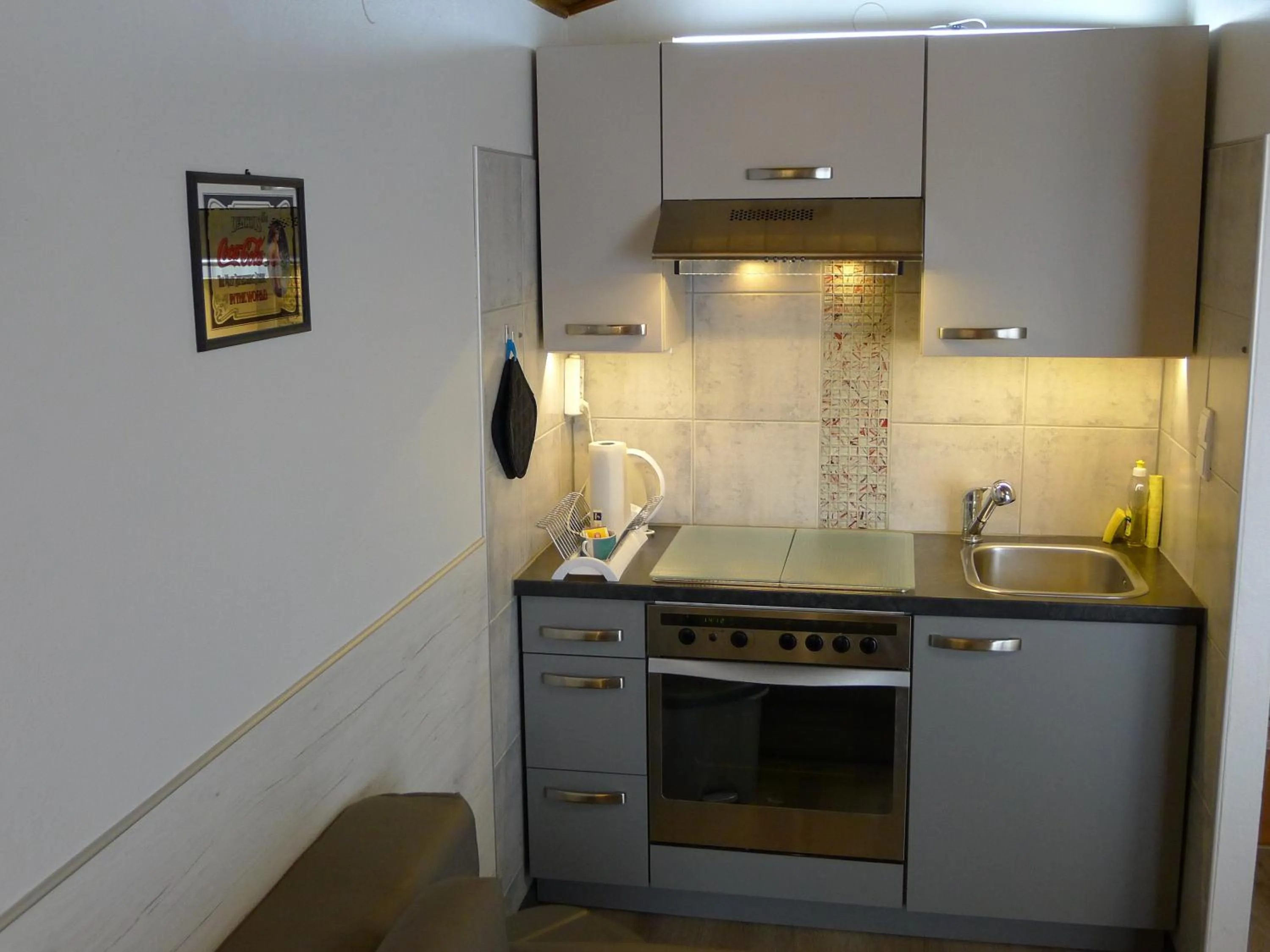 Kitchen or kitchenette in Alpenappartement Claudia