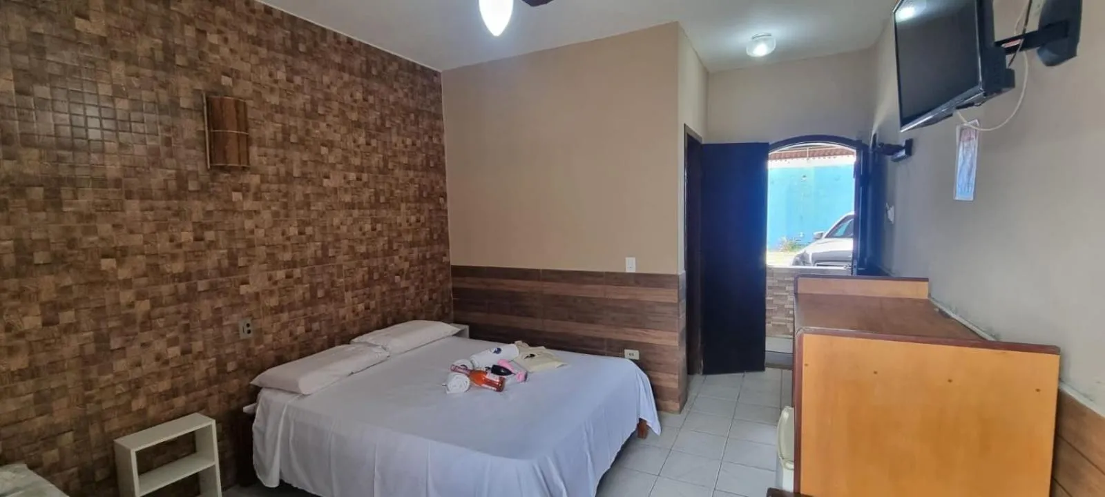 Bed in Pousada Boramar