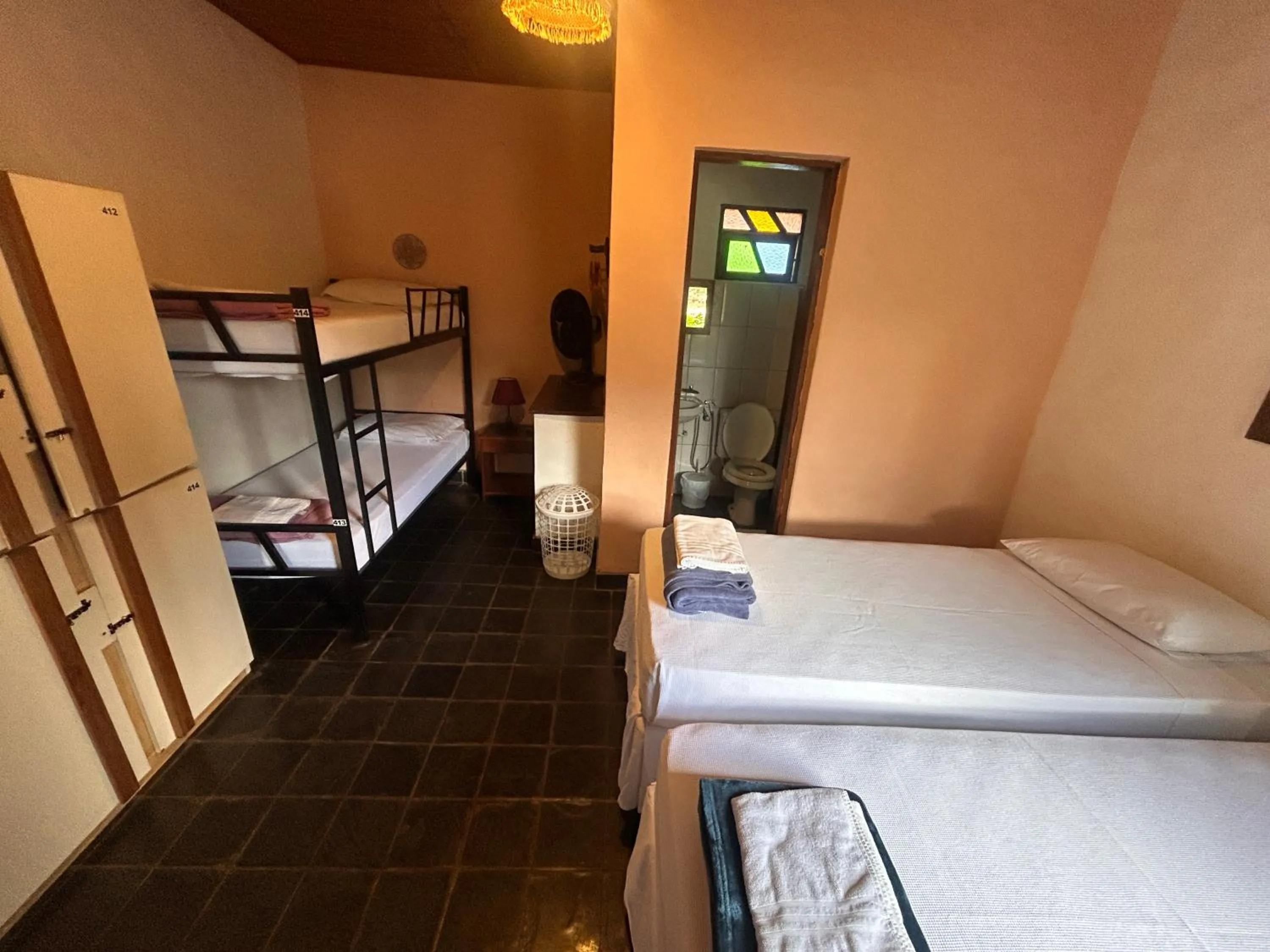 Bed in 4-Bed Mixed Dormitory Room in Pousada e Hostel Pé no Mato