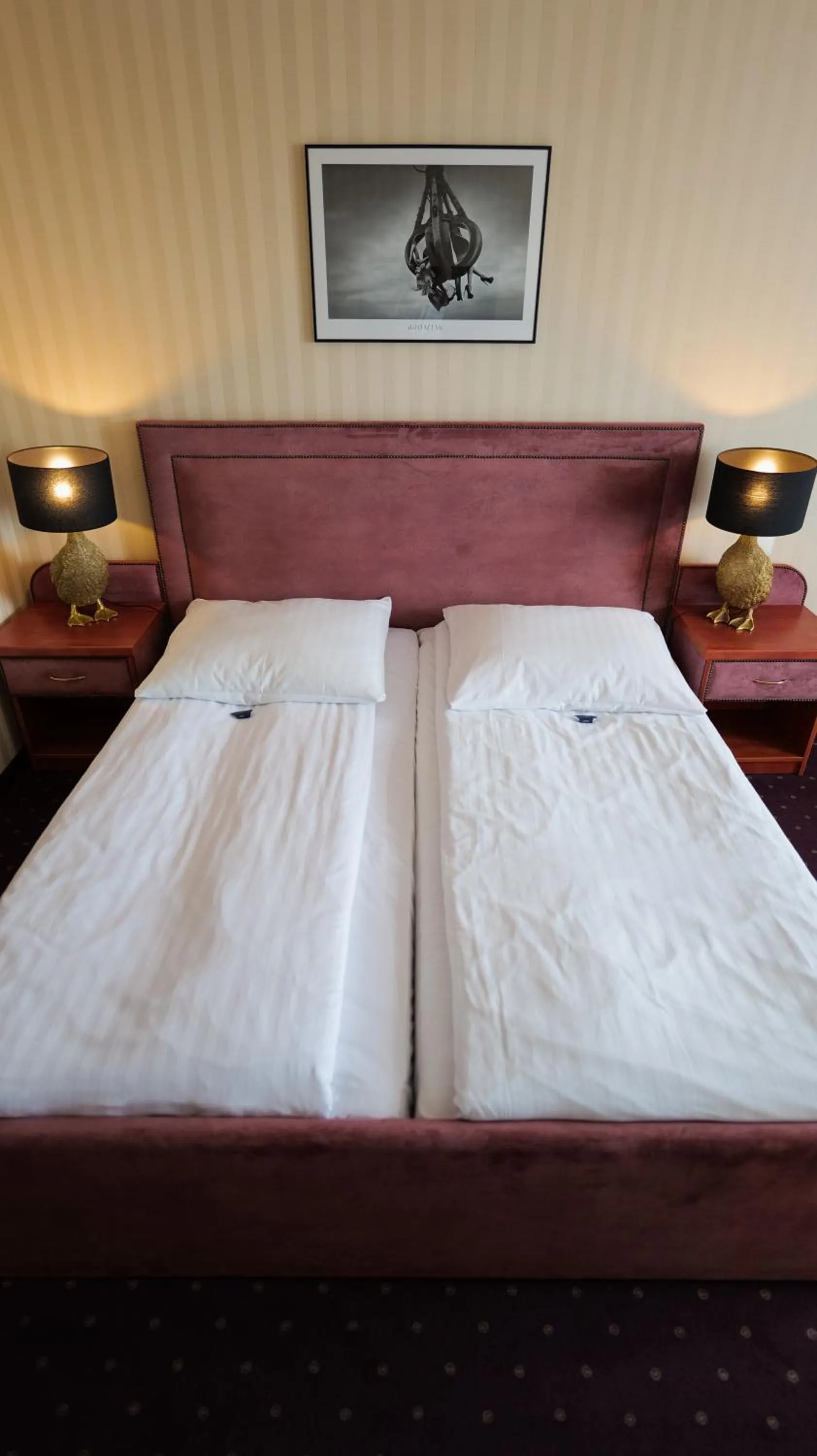 Bed in Hotel Sen